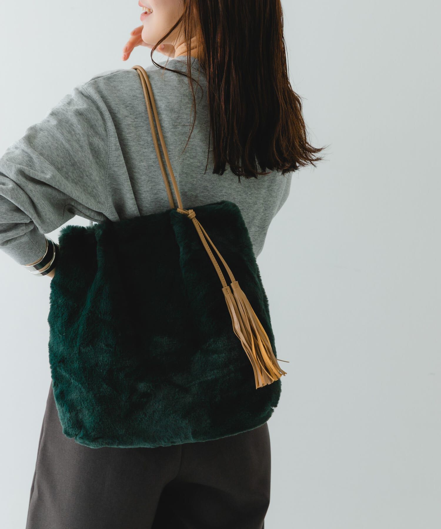 RODE SKO「タッセル付フラッフィトートバッグ」|トートバッグ|