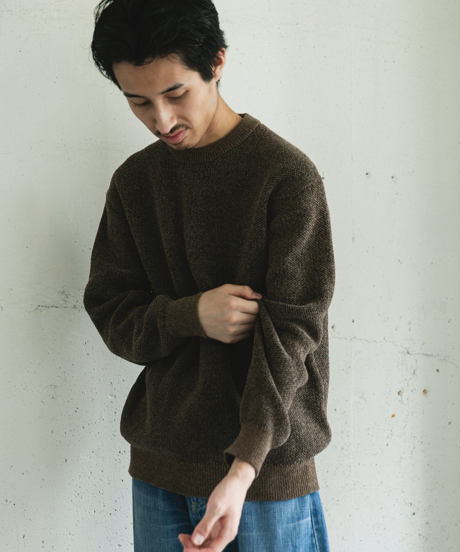 URBAN RESEARCH DOORS「ジャガードモールニットプルオーバー」|ニット・セーター|