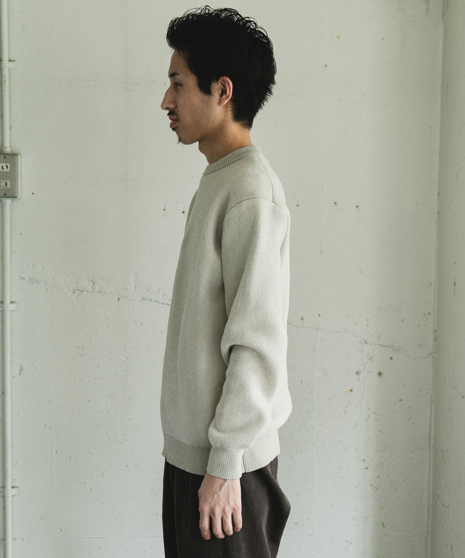 URBAN RESEARCH DOORS「ジャガードモールニットプルオーバー」|ニット・セーター|