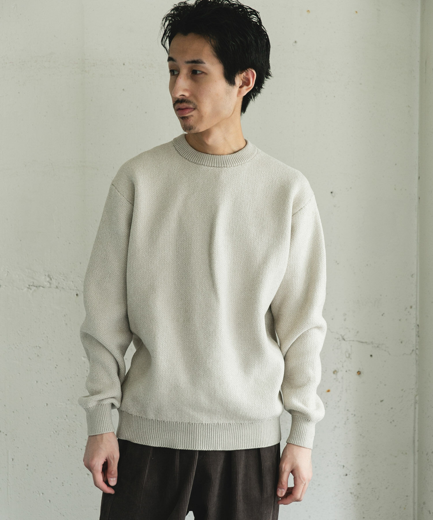 URBAN RESEARCH DOORS「ジャガードモールニットプルオーバー」|ニット・セーター|