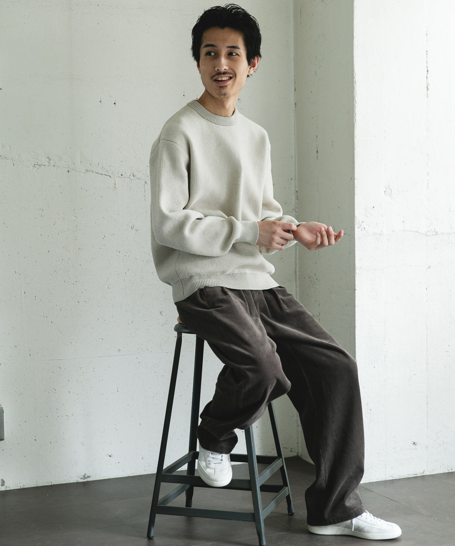 URBAN RESEARCH DOORS「ジャガードモールニットプルオーバー」|ニット・セーター|