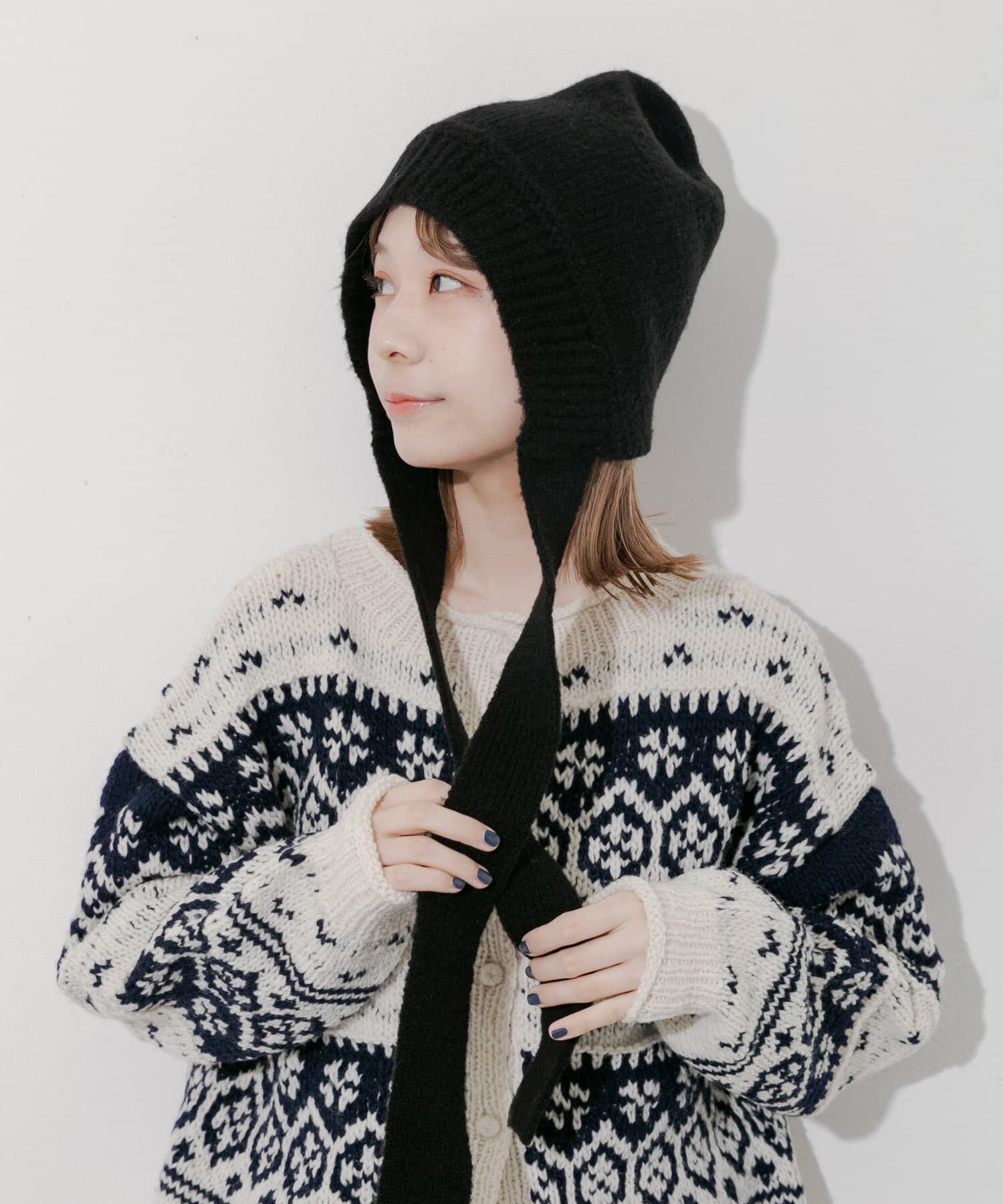 SMELLY「ニットキャップボンネット」|ニット帽|