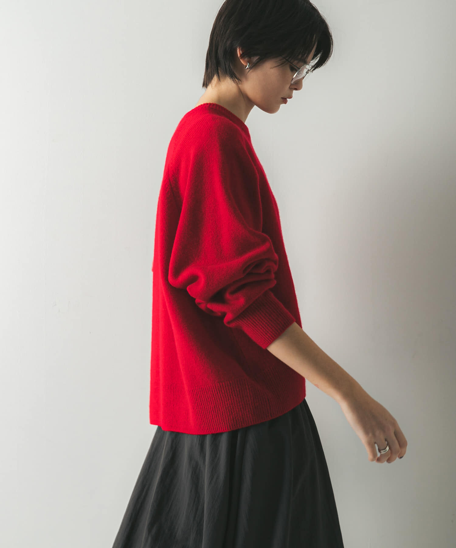 URBAN RESEARCH「カシミヤ強縮クルーネックニット」|ニット・セーター|