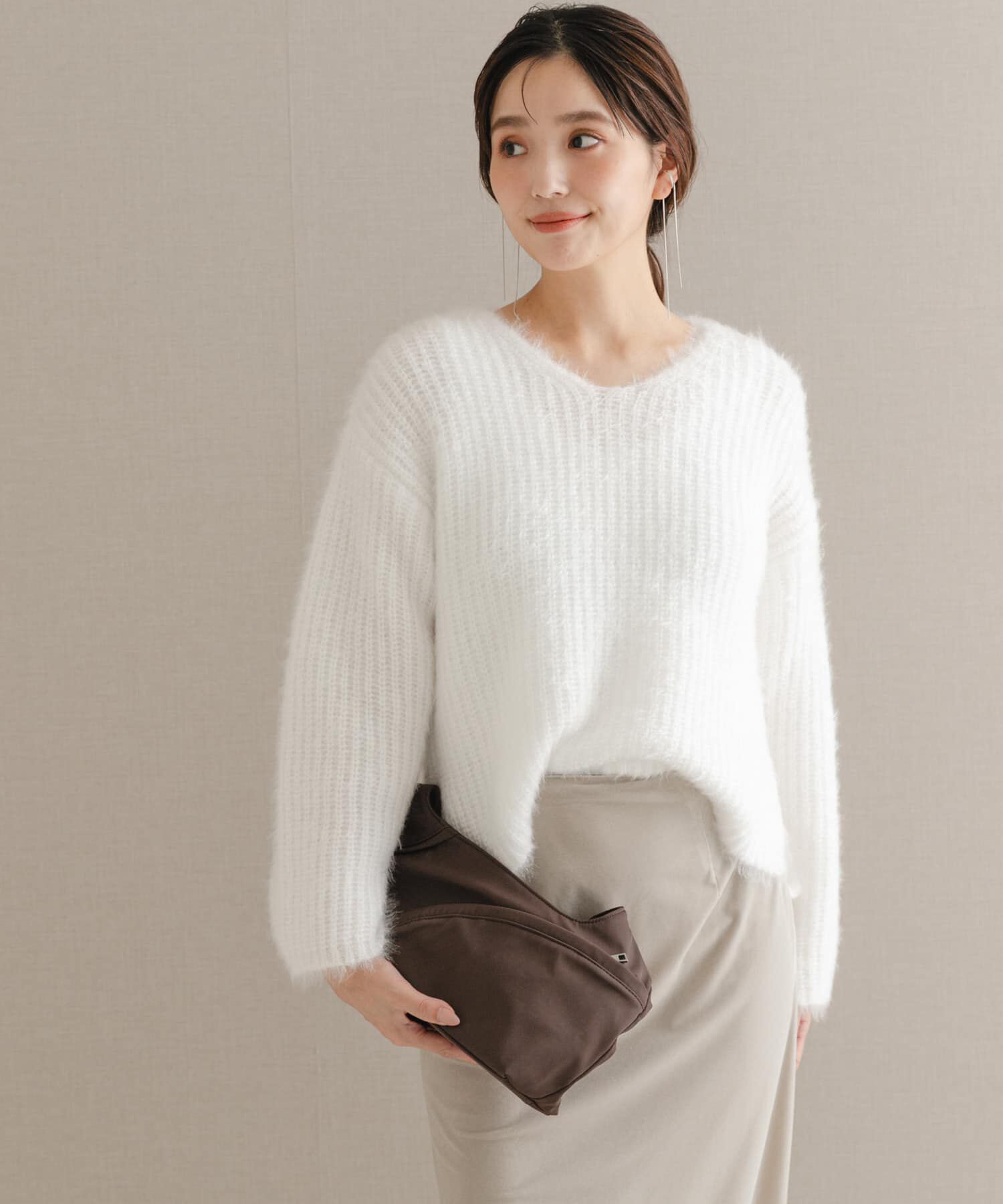 URBAN RESEARCH ROSSO「シャギーVネックニット」|ニット・セーター|