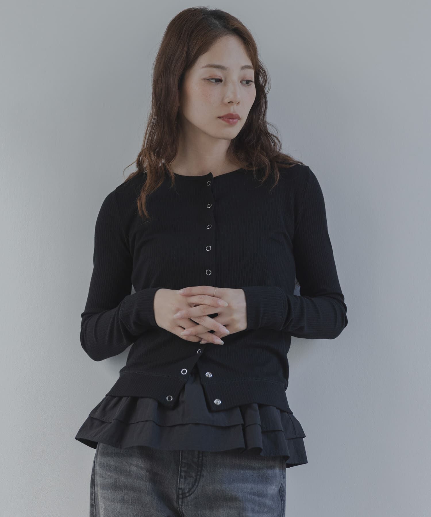 Sonny Label 「『WEB限定』裾フリルカットアンサンブル」|Tシャツ・カットソー|