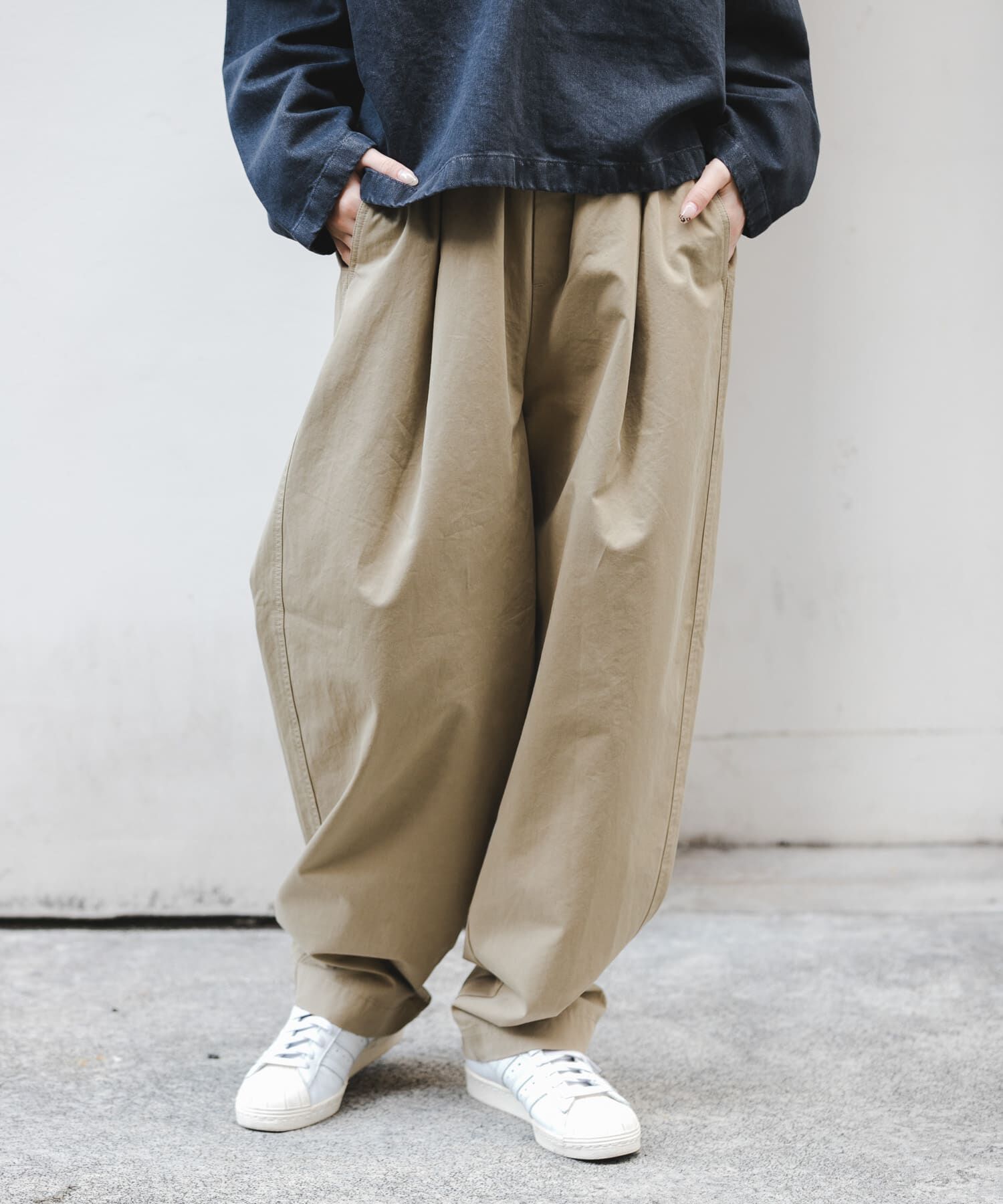 URBAN RESEARCH DOORS「FORK&SPOON　コットンツイルカーブパンツ」|その他|ベージュ