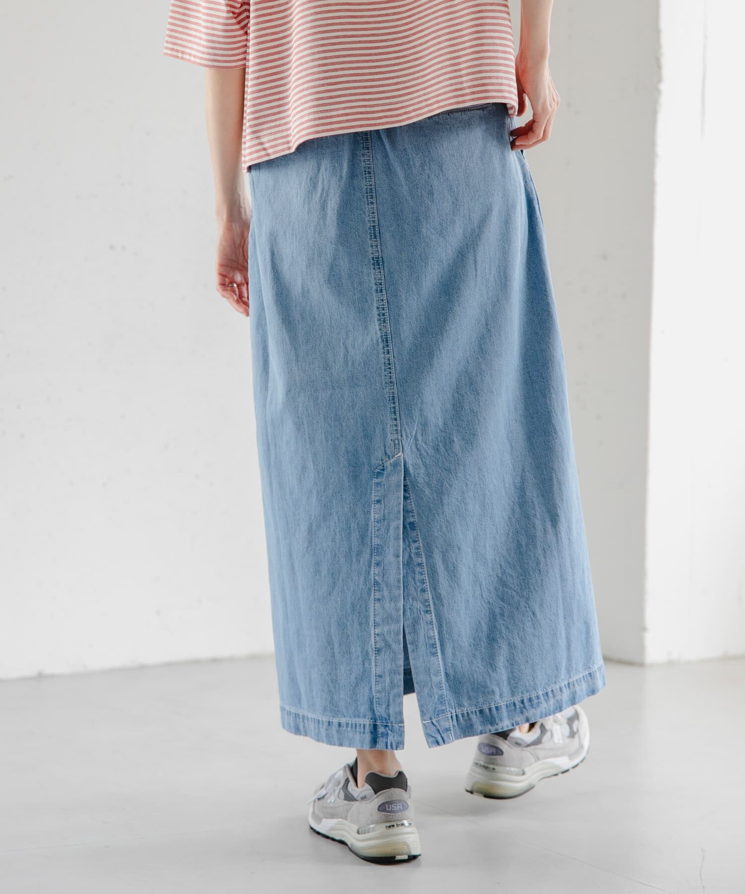 URBAN RESEARCH DOORS「FORK&SPOON　綿麻デニムスカート」|スカート|