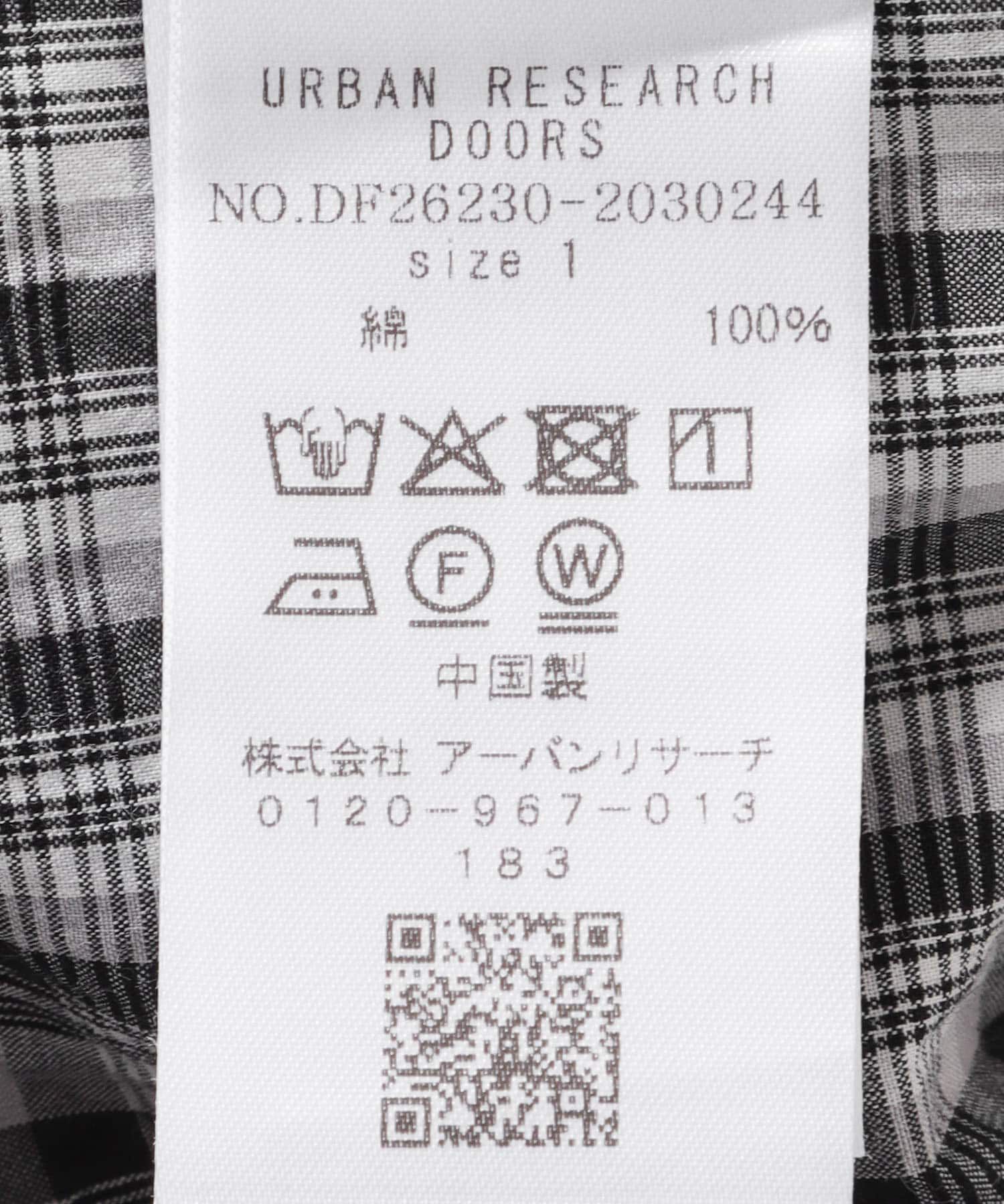 URBAN RESEARCH DOORS「FORK&SPOON　レギュラーカラーバレルシャツ」|シャツ・ブラウス|