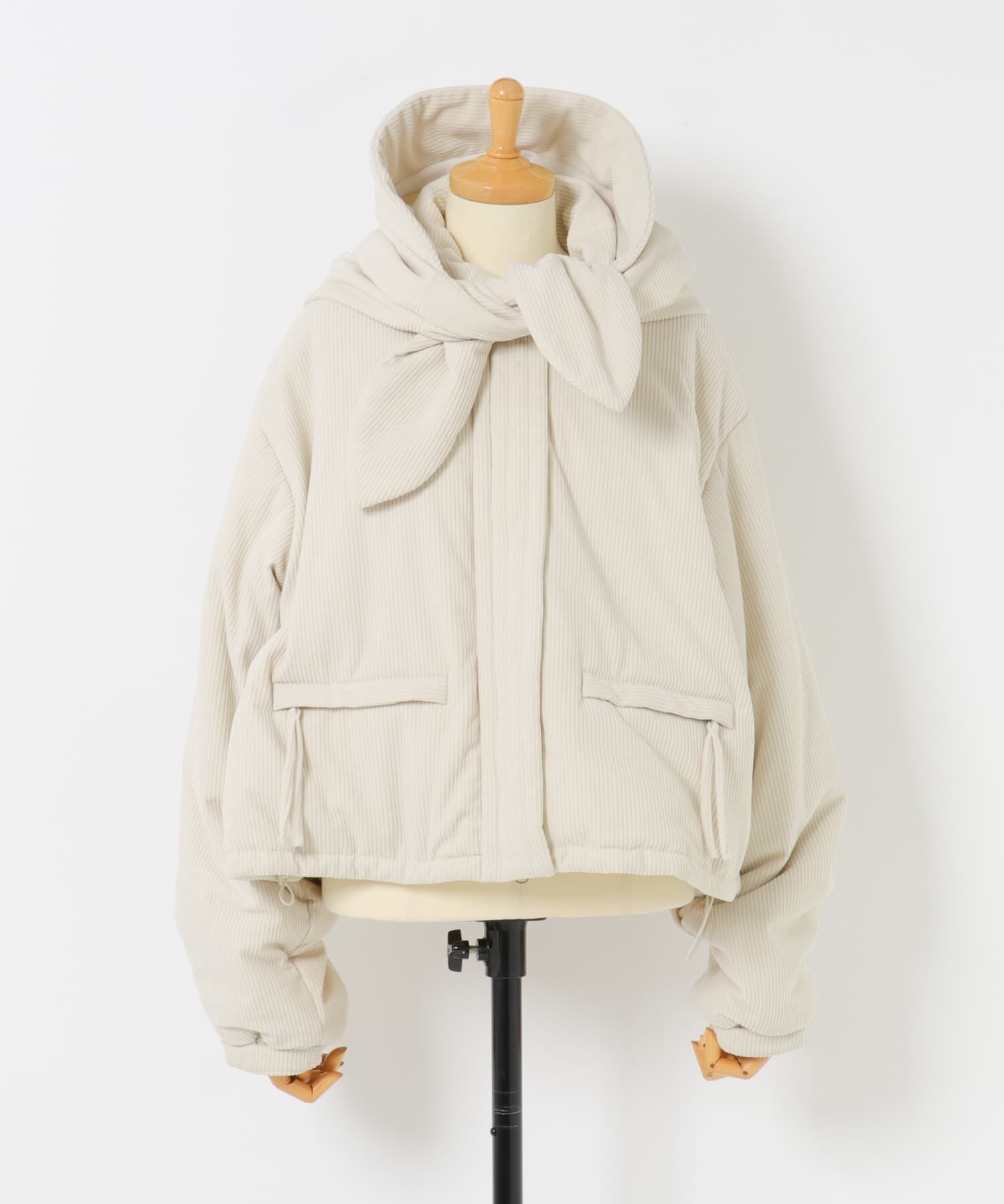  「リバーシブルパデッドジャケット」|ノーカラーコート|