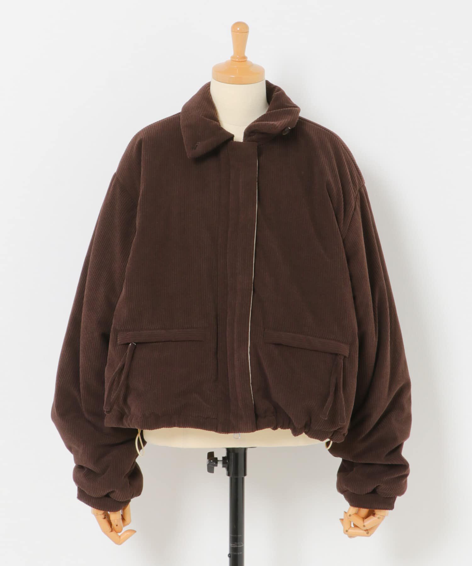  「リバーシブルパデッドジャケット」|ノーカラーコート|