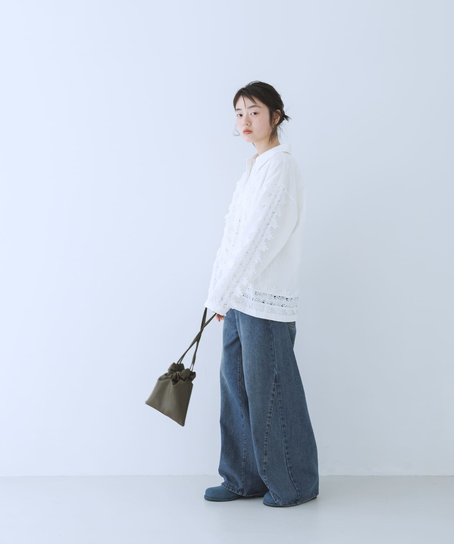  「ヴィンテージライクレースシャツ」|シャツ・ブラウス|