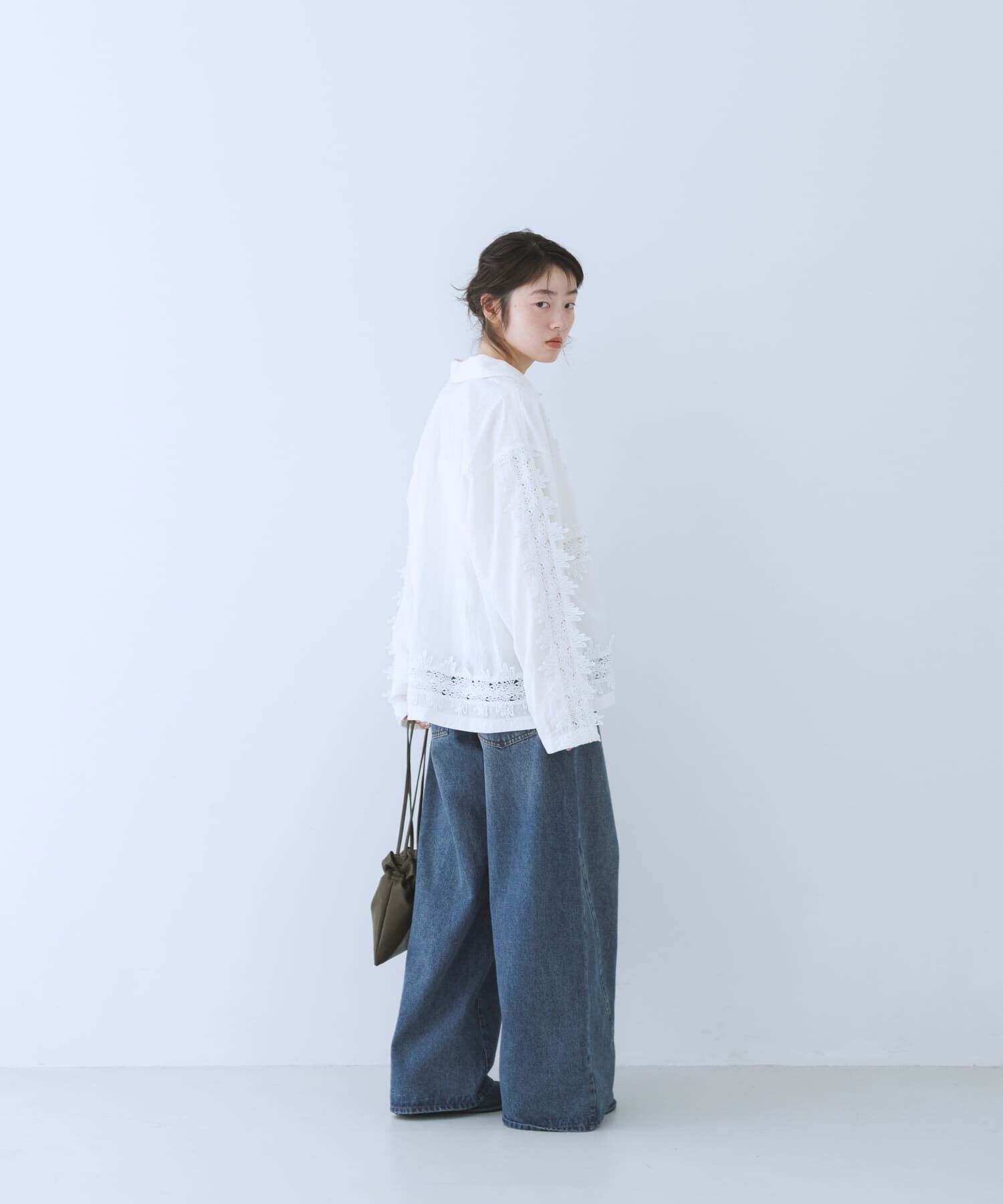  「ヴィンテージライクレースシャツ」|シャツ・ブラウス|