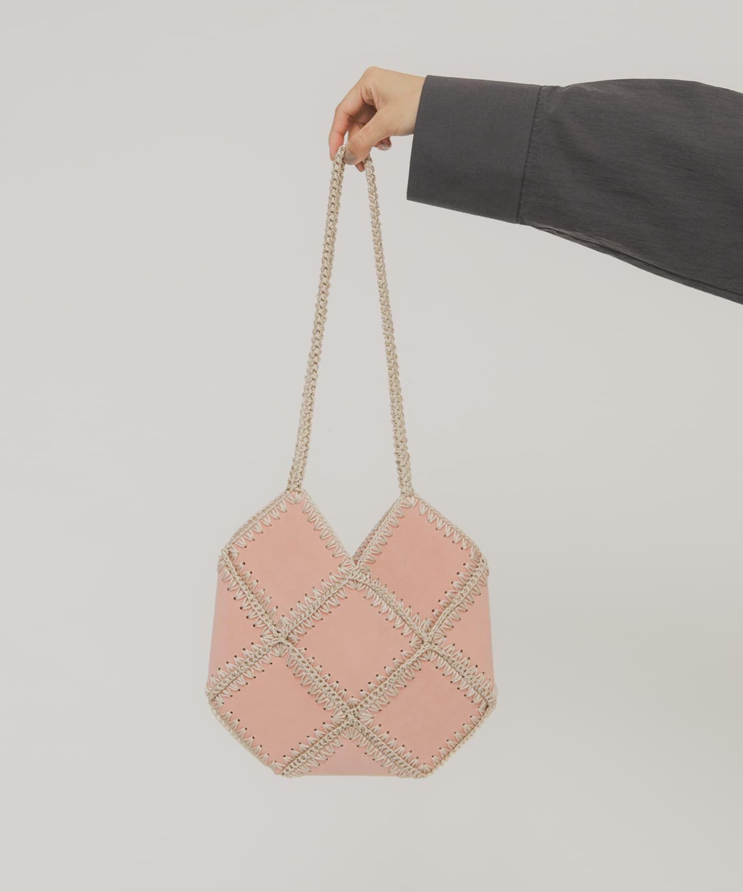  「パッチワークBAG」|ショルダー・メッセンジャー|ピンク