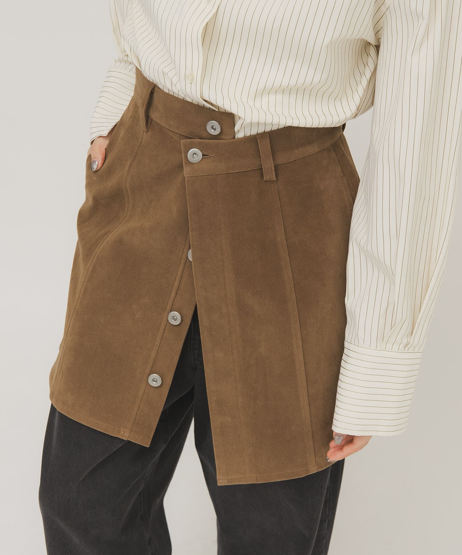  「2WAYラップミニスカート」|スカート|