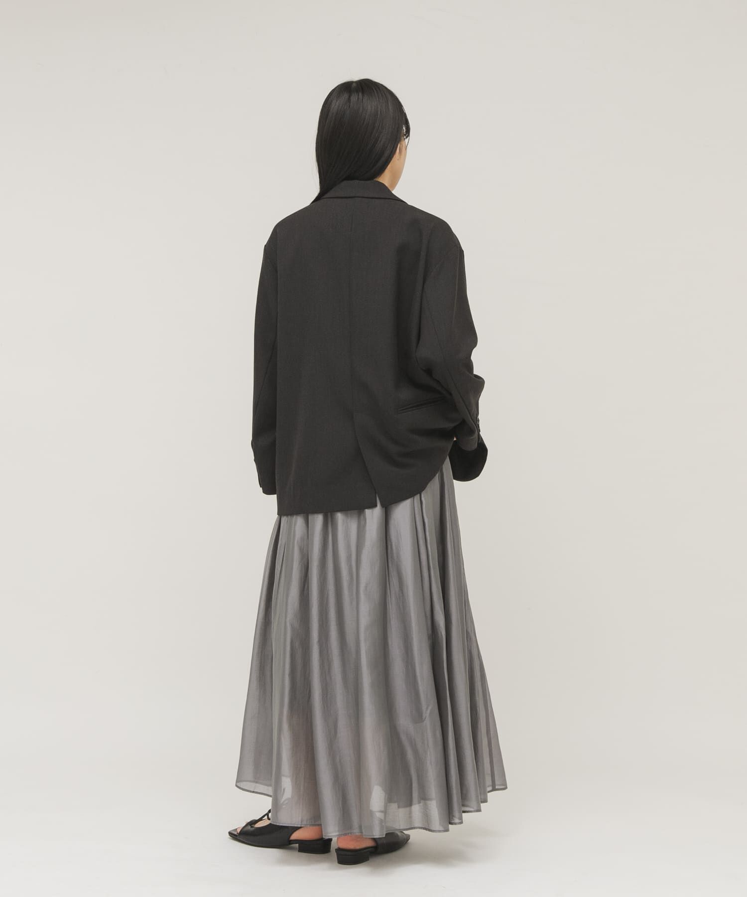  「タックフレアシアースカート」|スカート|