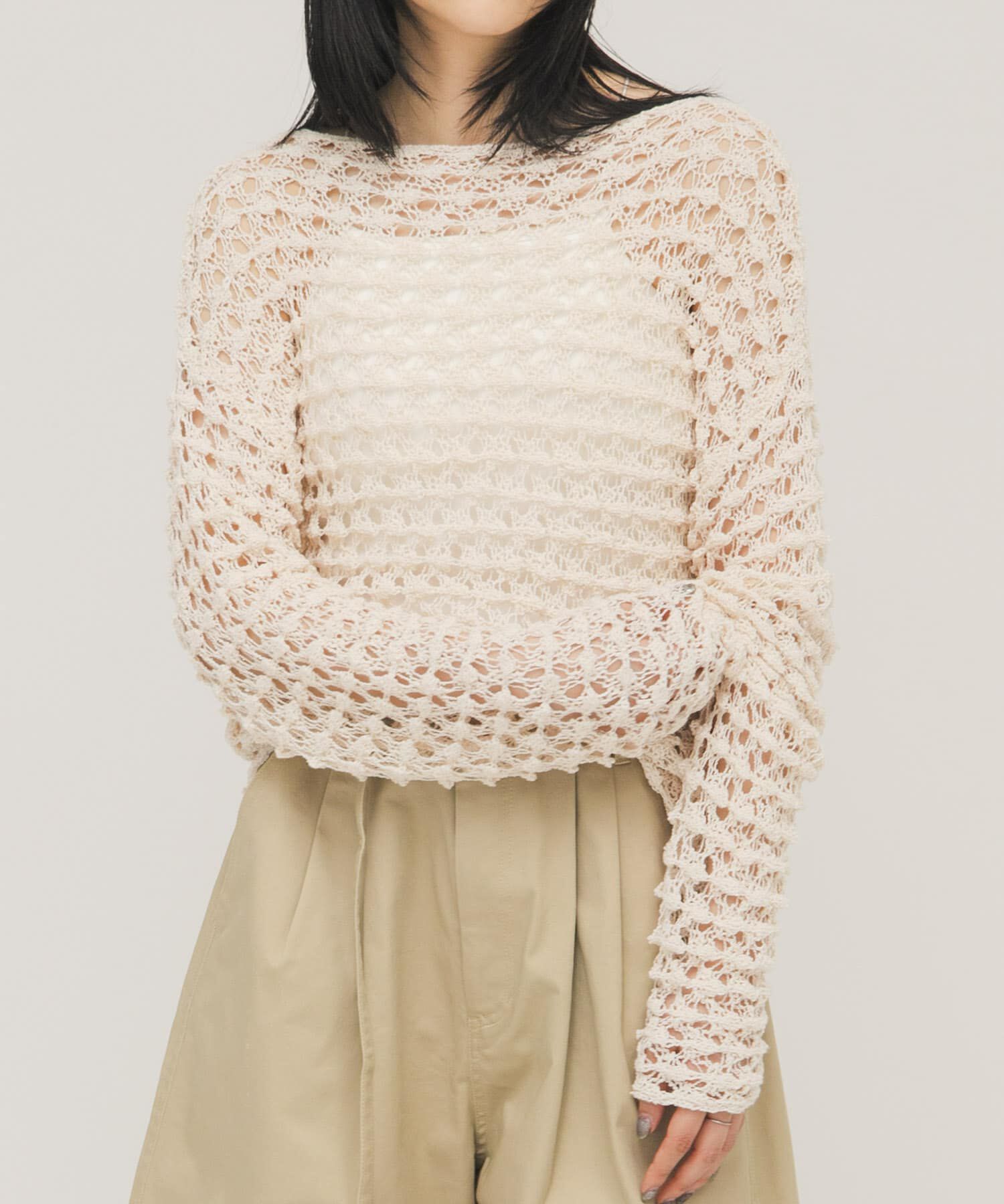  「クロシェルーズニット」|ニット・セーター|