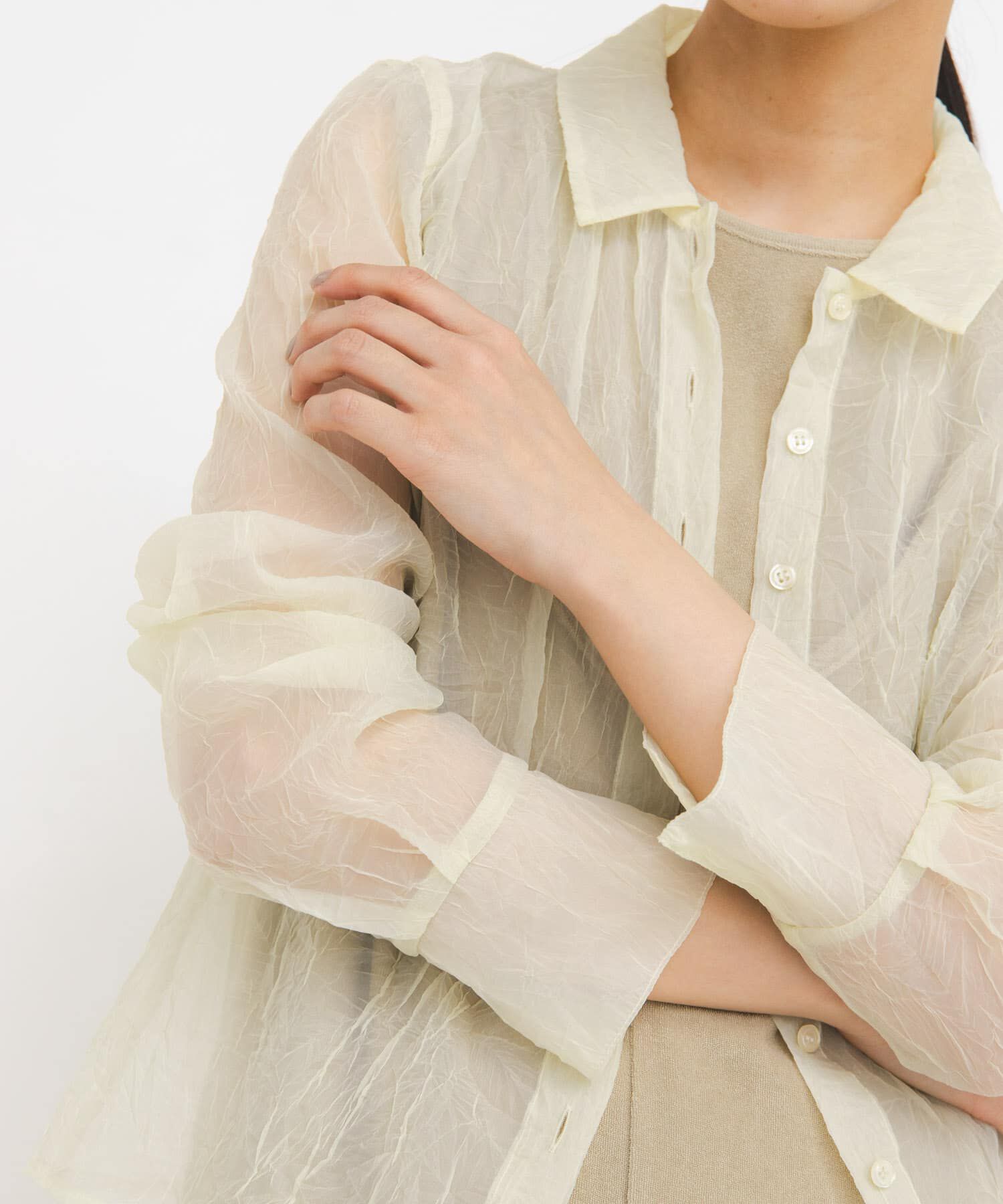  「ワッシャーシアーシャツ」|シャツ・ブラウス|