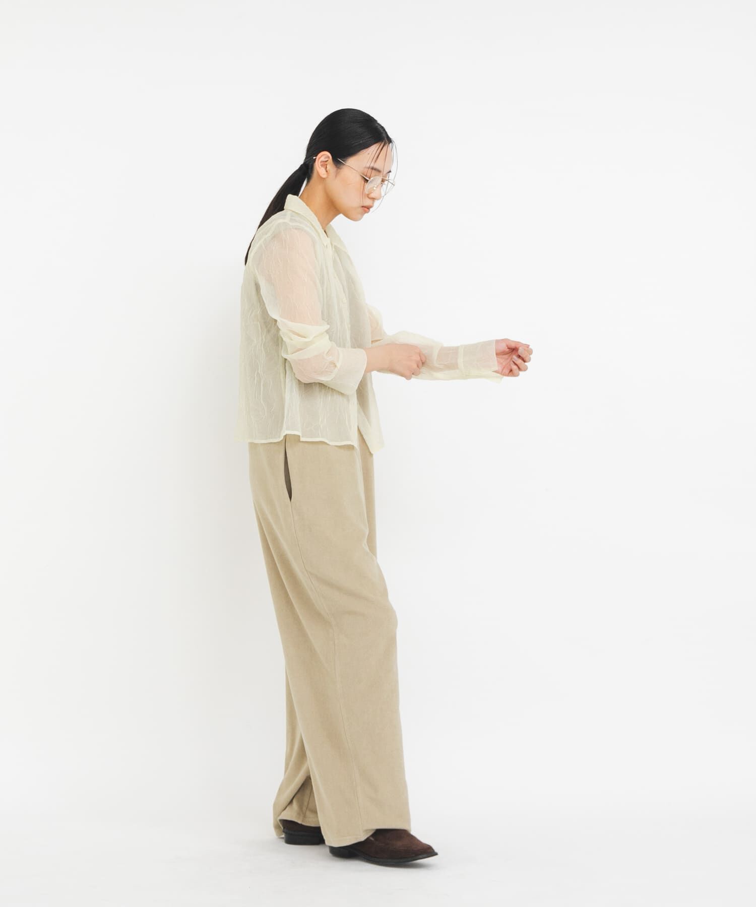  「ワッシャーシアーシャツ」|シャツ・ブラウス|