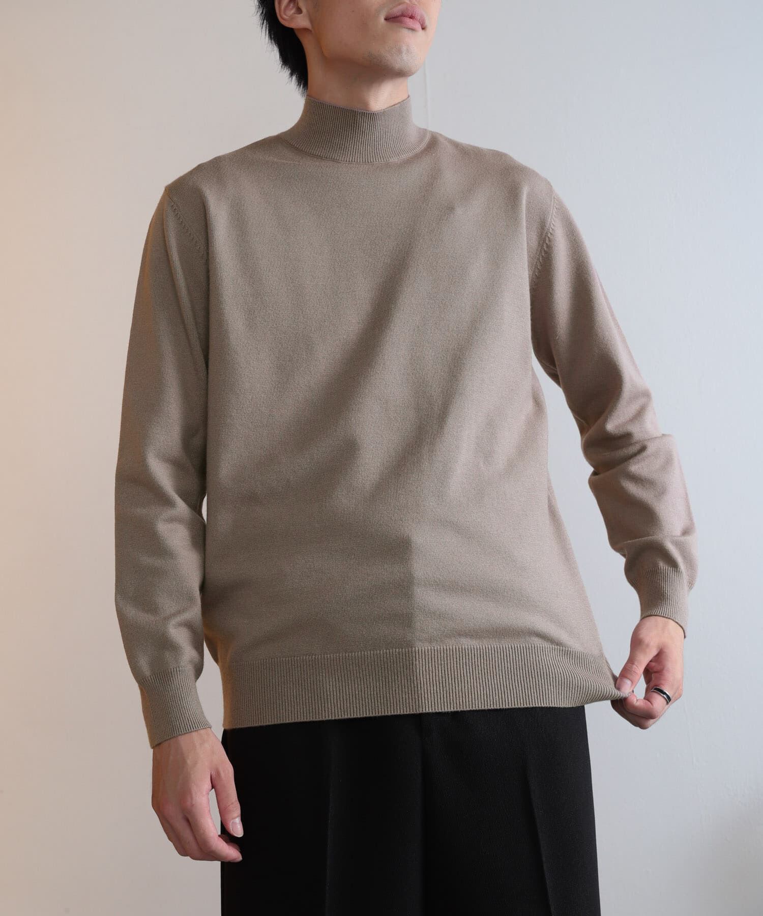 SENSE OF PLACE by URBAN RESEARCH「『ユニセックス』ストレッチモックネックセーター」|ニット・セーター|