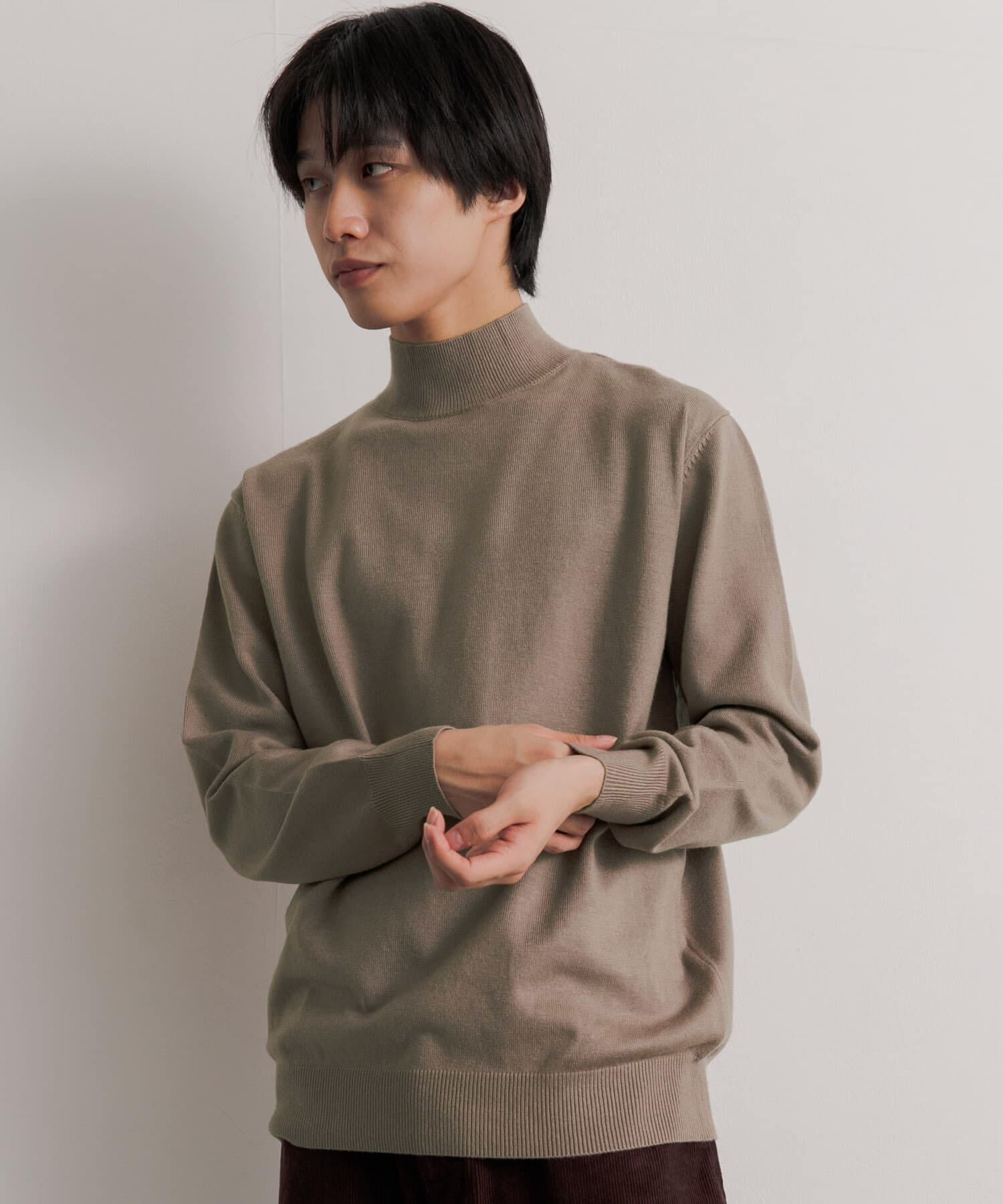 SENSE OF PLACE by URBAN RESEARCH「『ユニセックス』ストレッチモックネックセーター」|ニット・セーター|