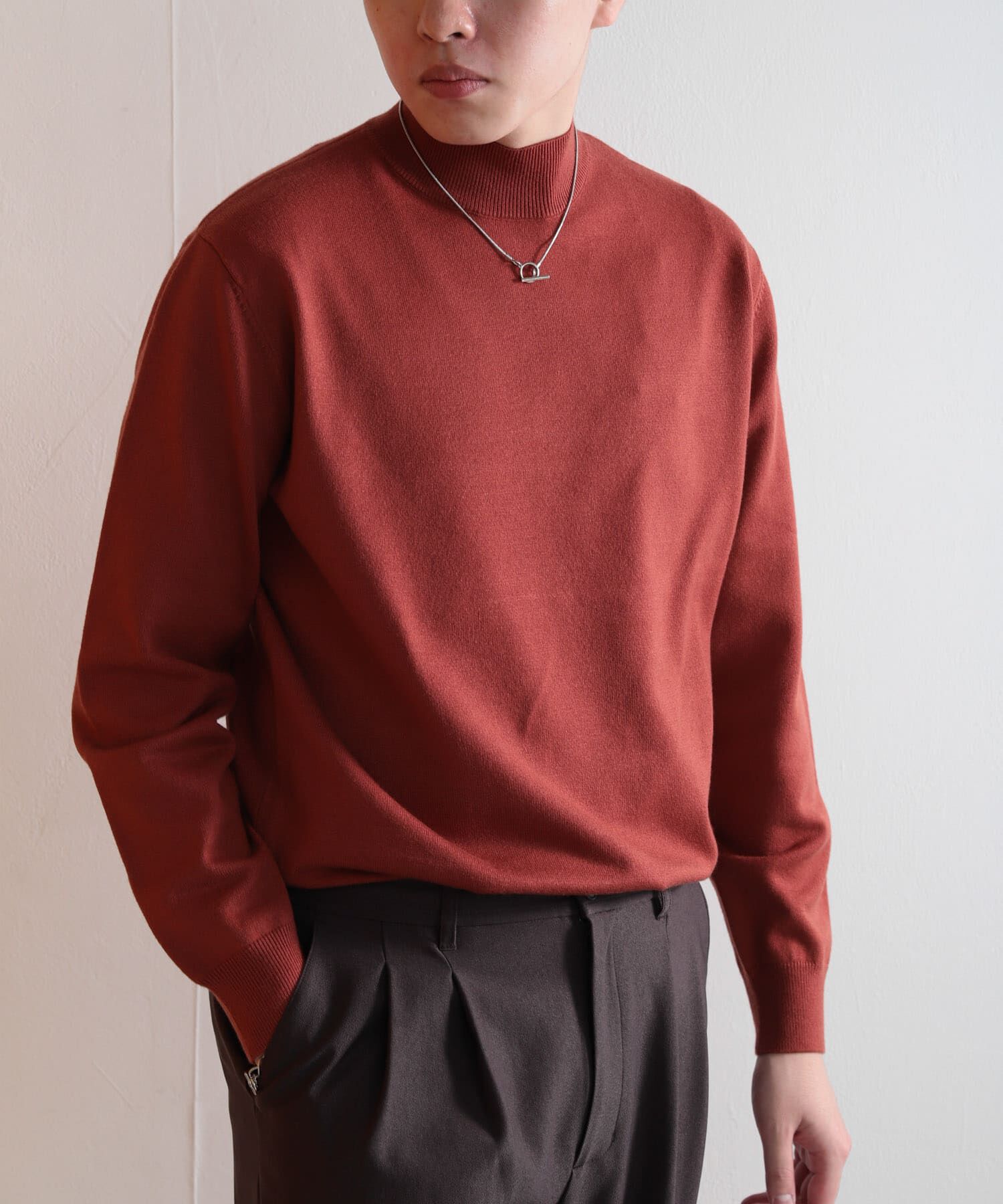 SENSE OF PLACE by URBAN RESEARCH「『ユニセックス』ストレッチモックネックセーター」|ニット・セーター|