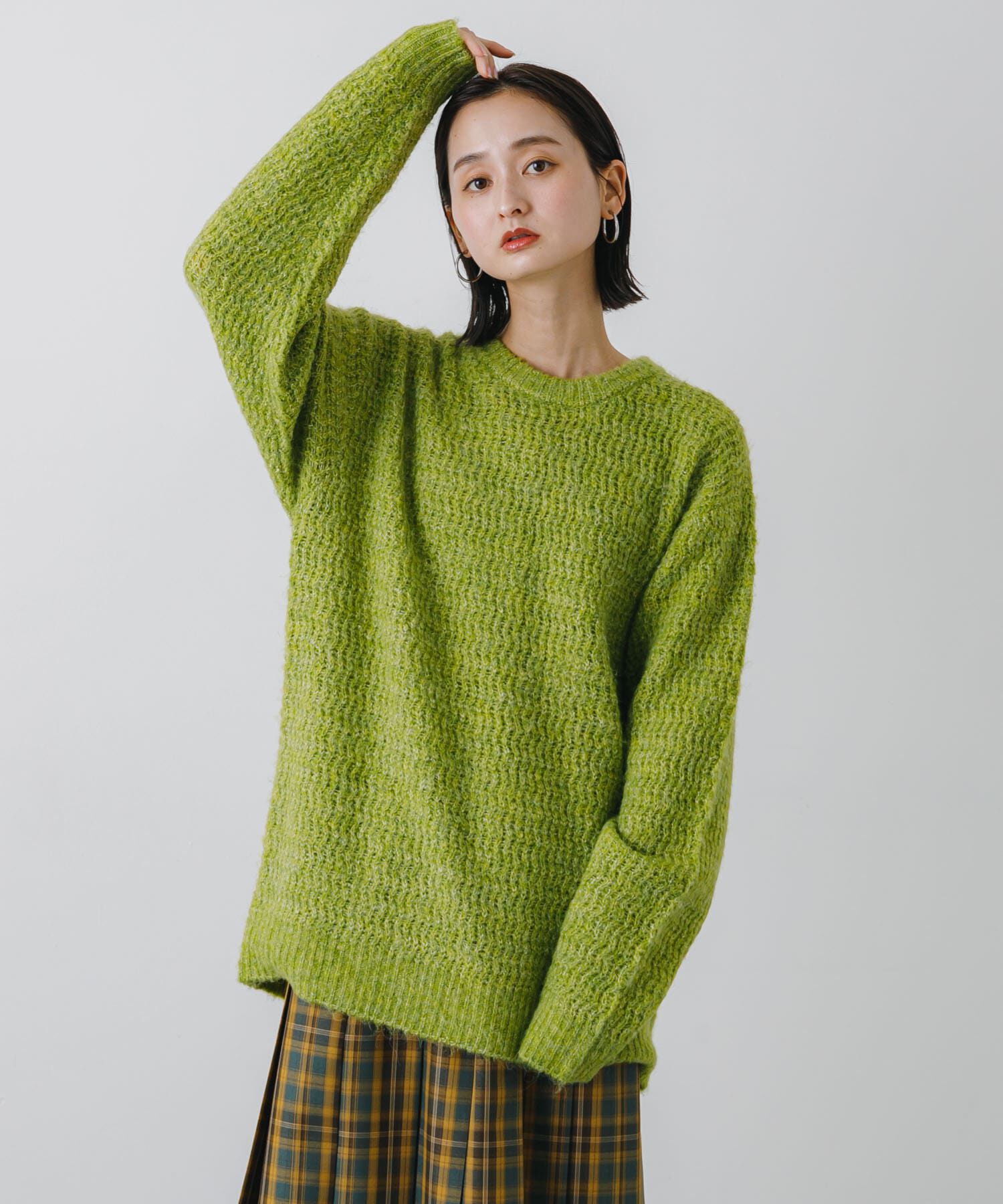 SENSE OF PLACE by URBAN RESEARCH「『ユニセックス』ローゲージカラーニット」|ニット・セーター|グリーン系その他