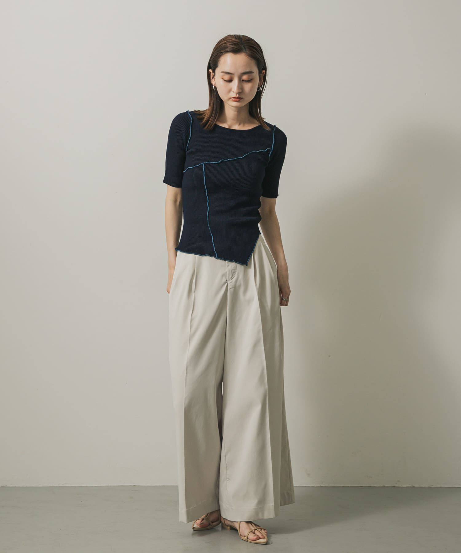 SENSE OF PLACE by URBAN RESEARCH「アシメメローセーター」|ニット・セーター|