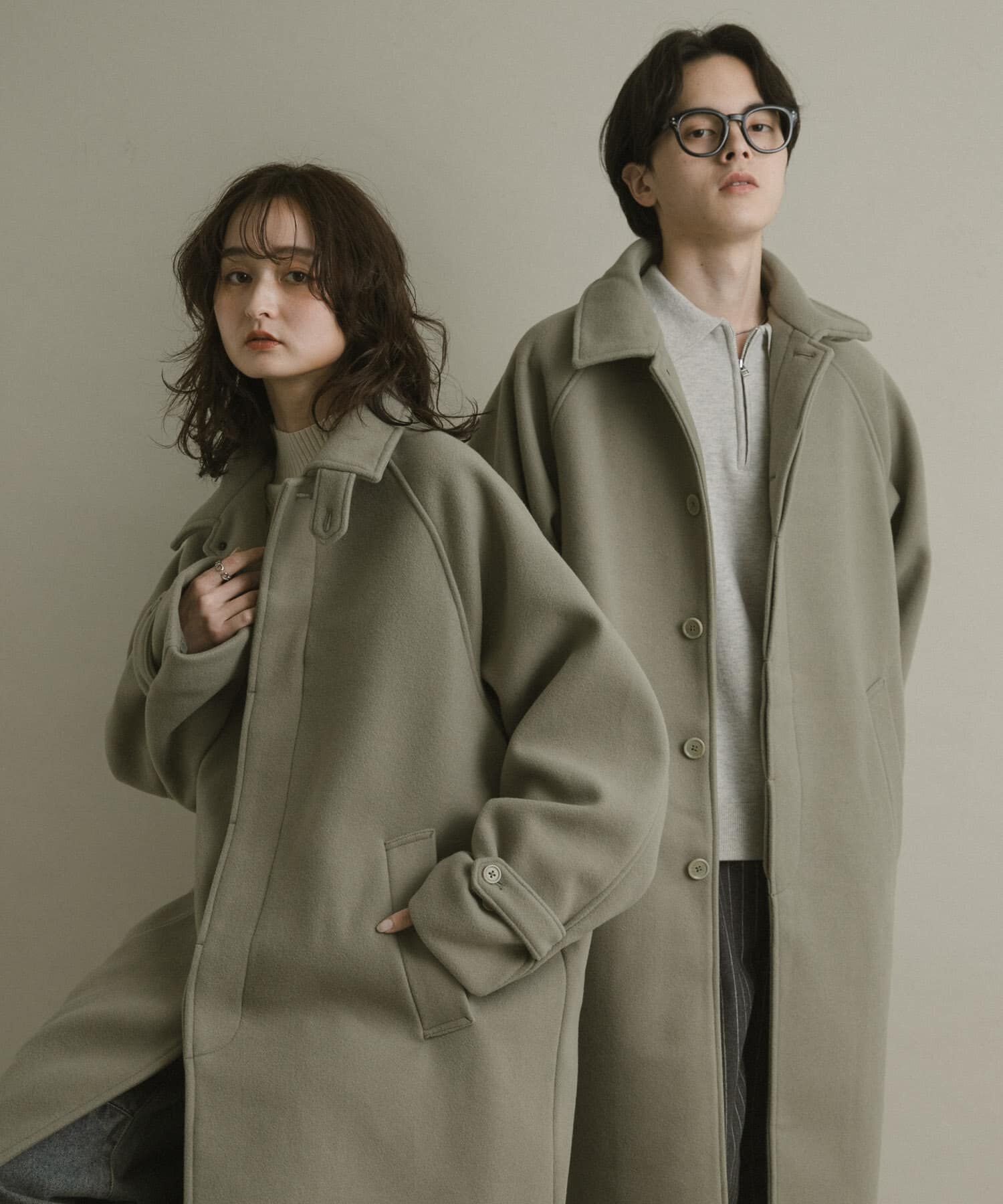 SENSE OF PLACE by URBAN RESEARCH「『ユニセックス』バルマカーンルーズコート」|ノーカラーコート|