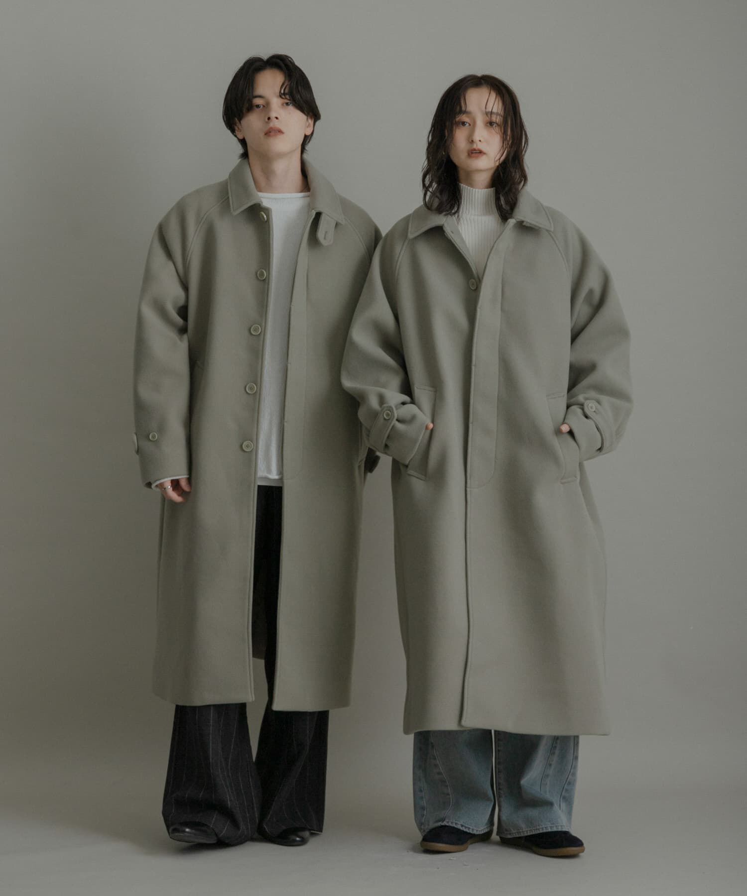 SENSE OF PLACE by URBAN RESEARCH「『ユニセックス』バルマカーンルーズコート」|ノーカラーコート|