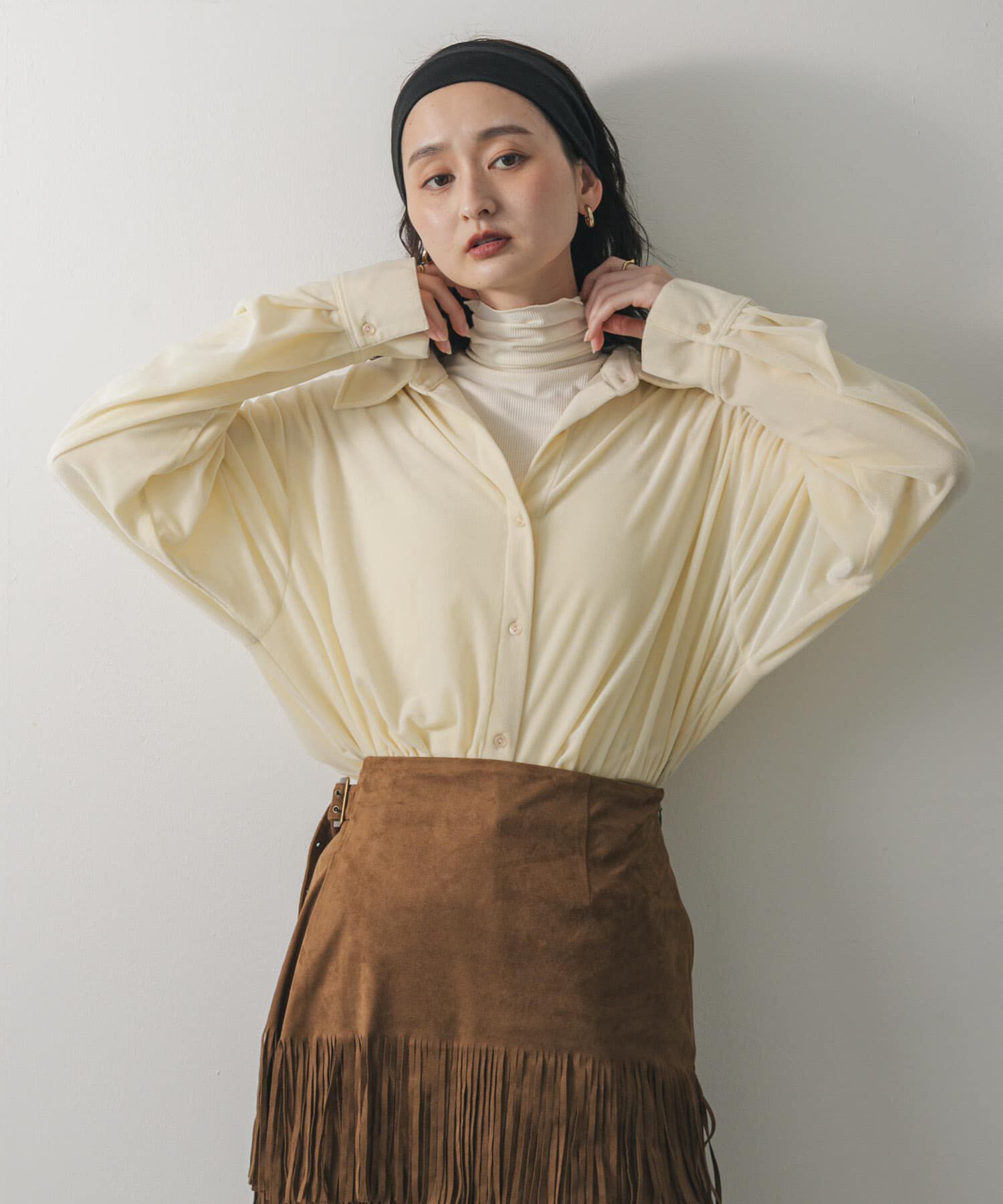 SENSE OF PLACE by URBAN RESEARCH「マルチコードツキベロアシャツ」|シャツ・ブラウス|