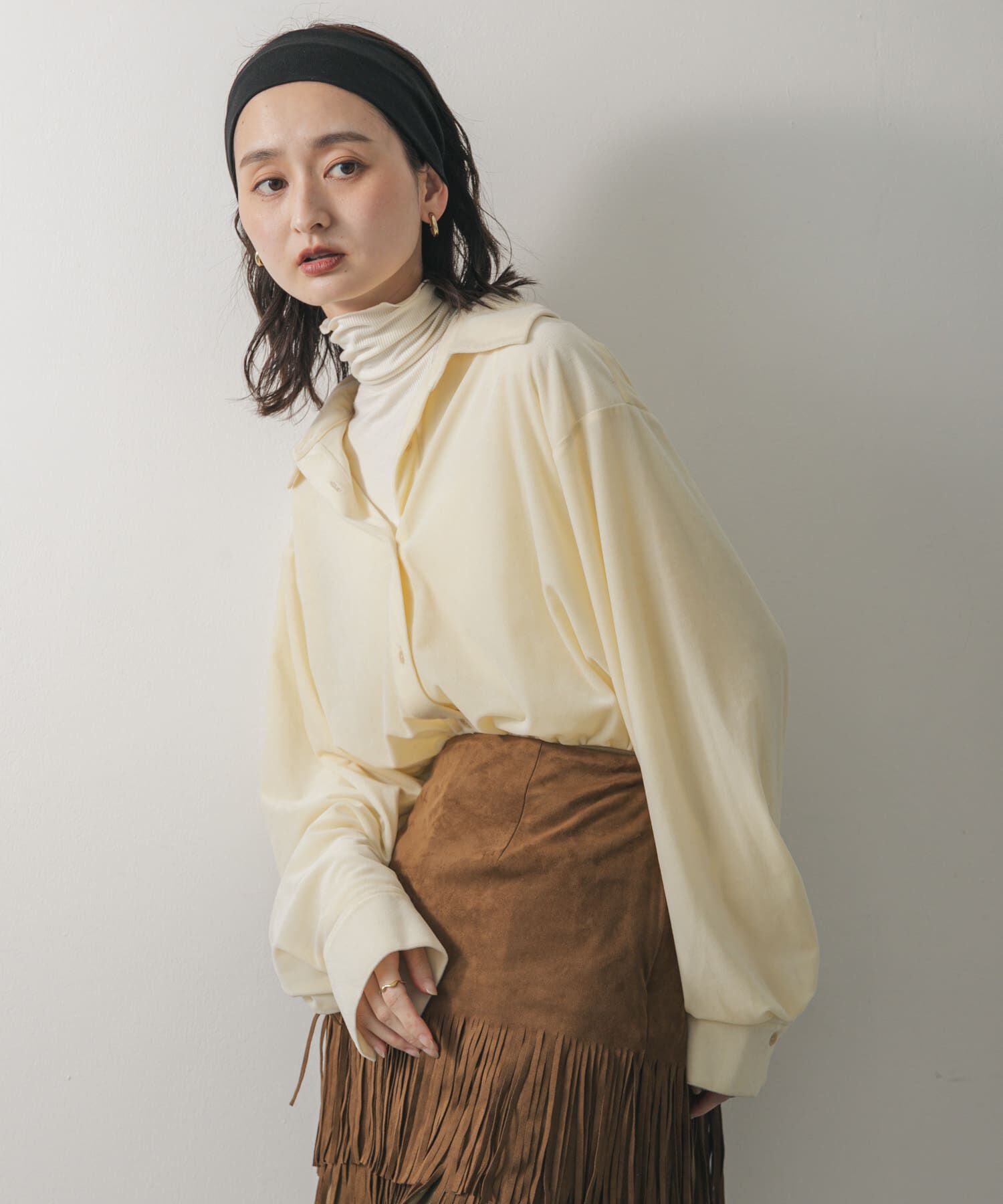 SENSE OF PLACE by URBAN RESEARCH「マルチコードツキベロアシャツ」|シャツ・ブラウス|