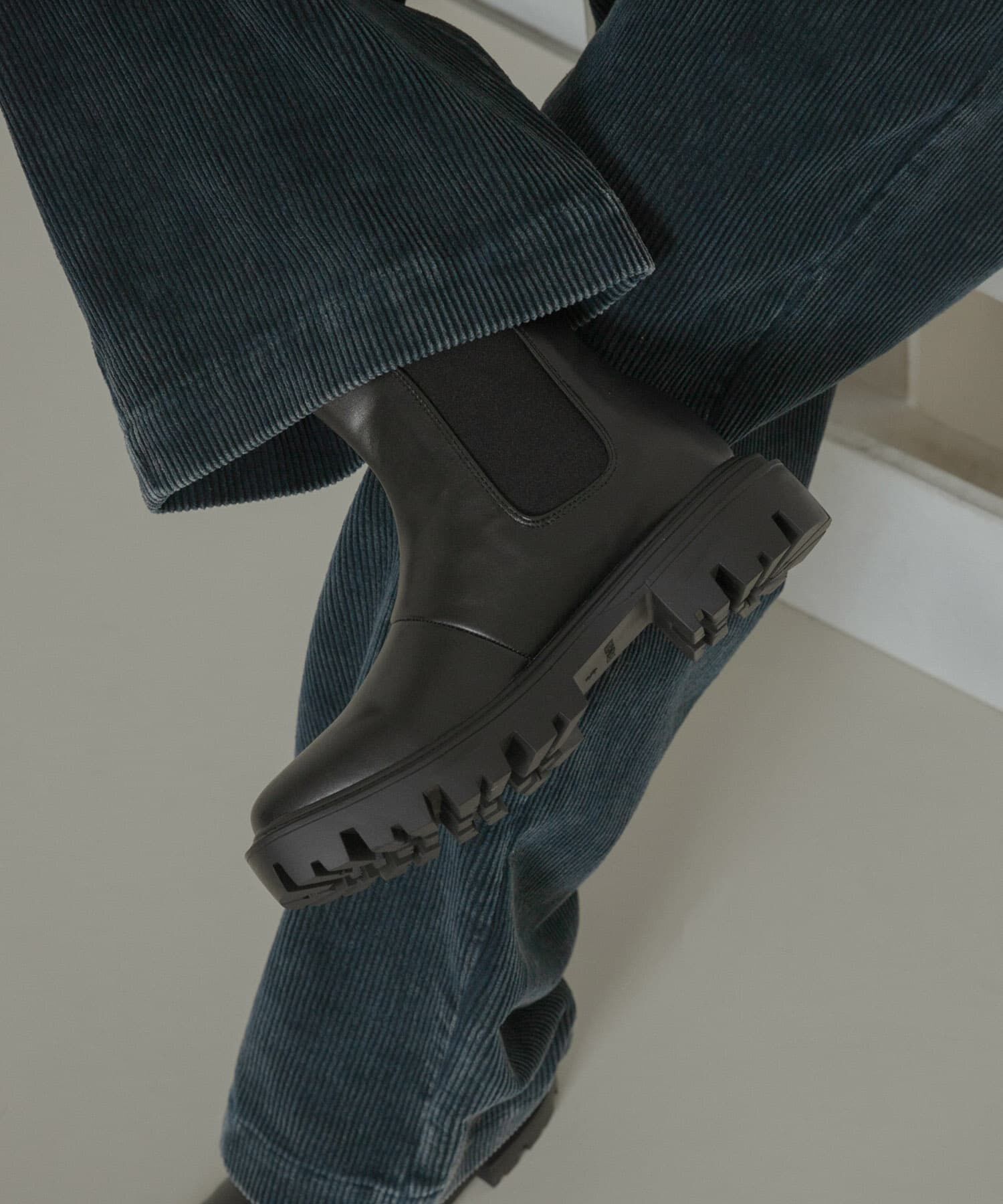 SENSE OF PLACE by URBAN RESEARCH「トラックソールサイドゴアブーツ」|ショートブーツ|