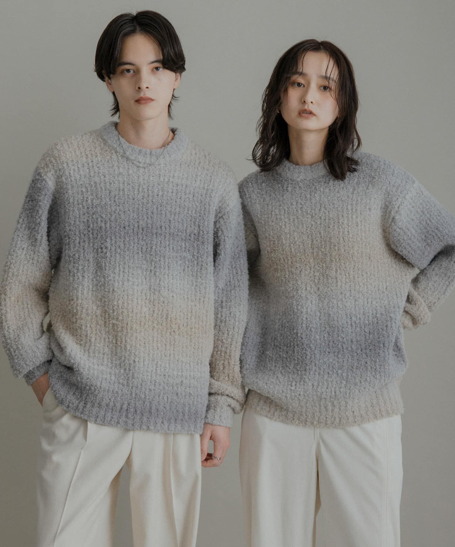 SENSE OF PLACE by URBAN RESEARCH「『ユニセックス』ブークレグラデーションニット」|ニット・セーター|