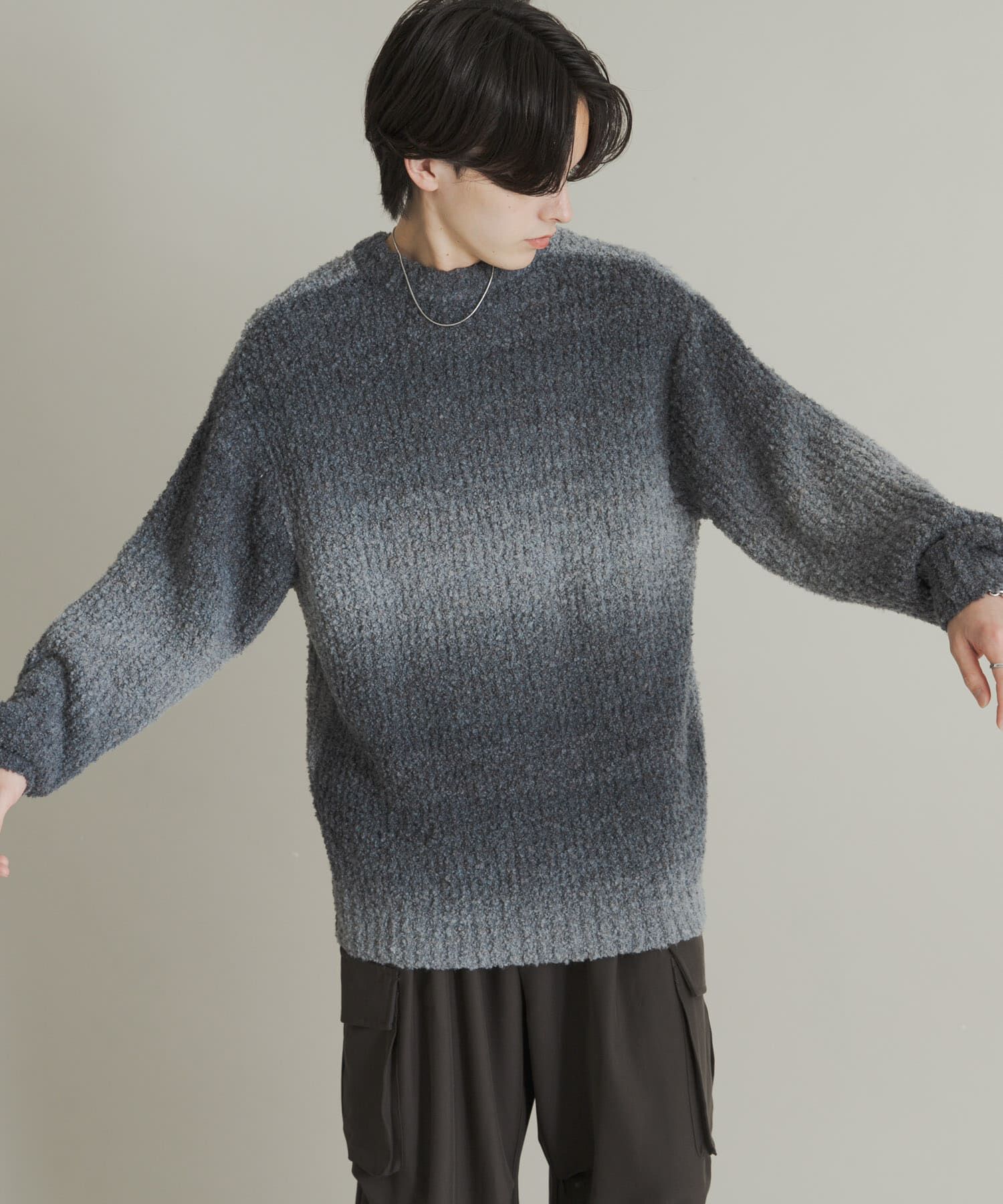 SENSE OF PLACE by URBAN RESEARCH「『ユニセックス』ブークレグラデーションニット」|ニット・セーター|