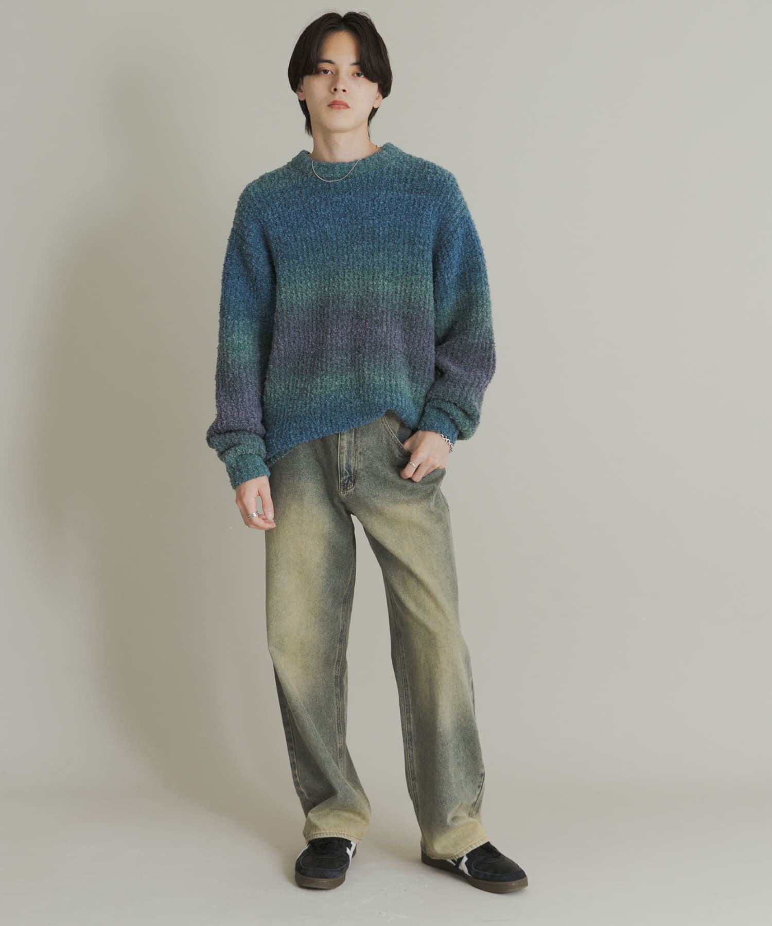 SENSE OF PLACE by URBAN RESEARCH「『ユニセックス』ブークレグラデーションニット」|ニット・セーター|