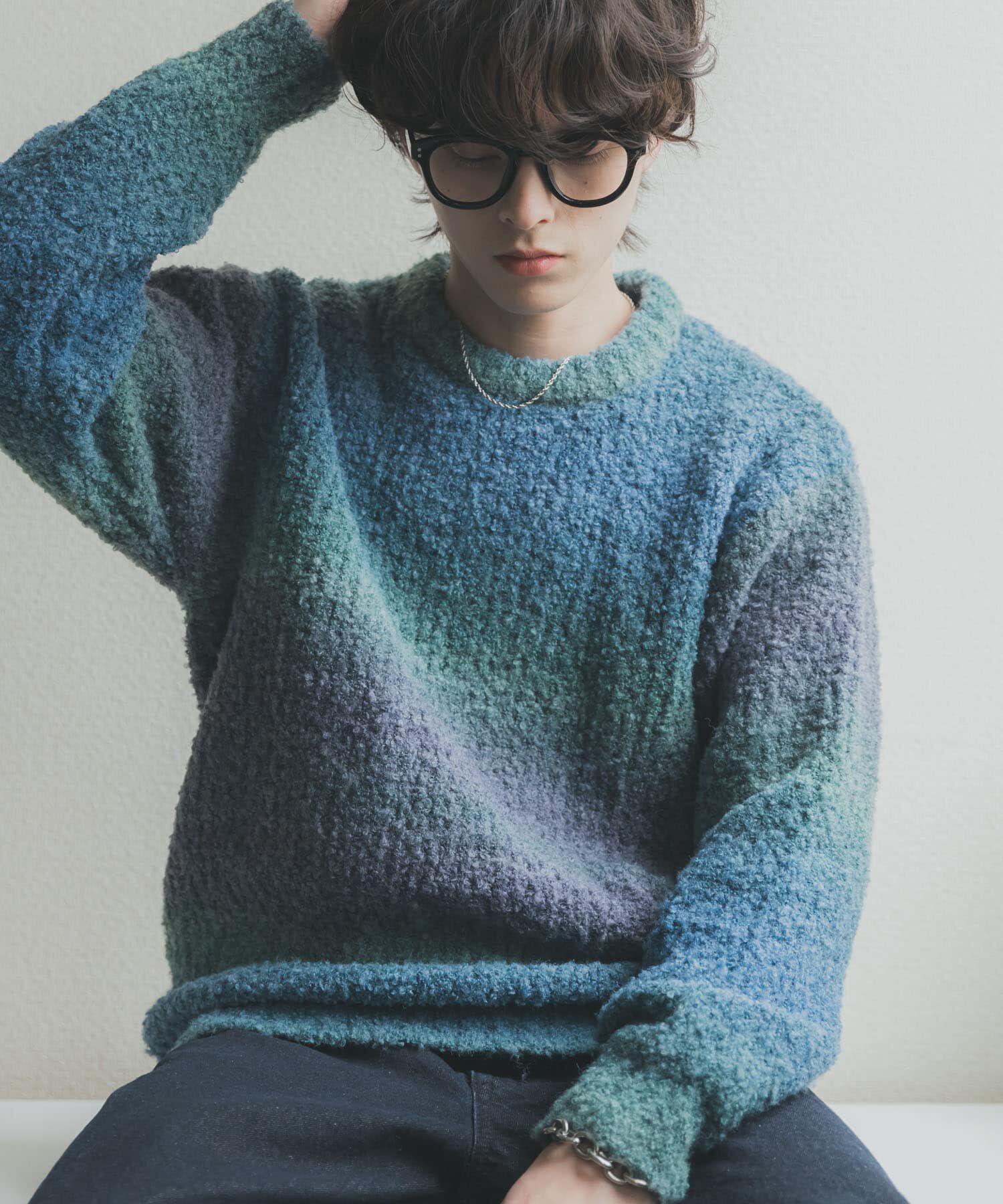 SENSE OF PLACE by URBAN RESEARCH「『ユニセックス』ブークレグラデーションニット」|ニット・セーター|