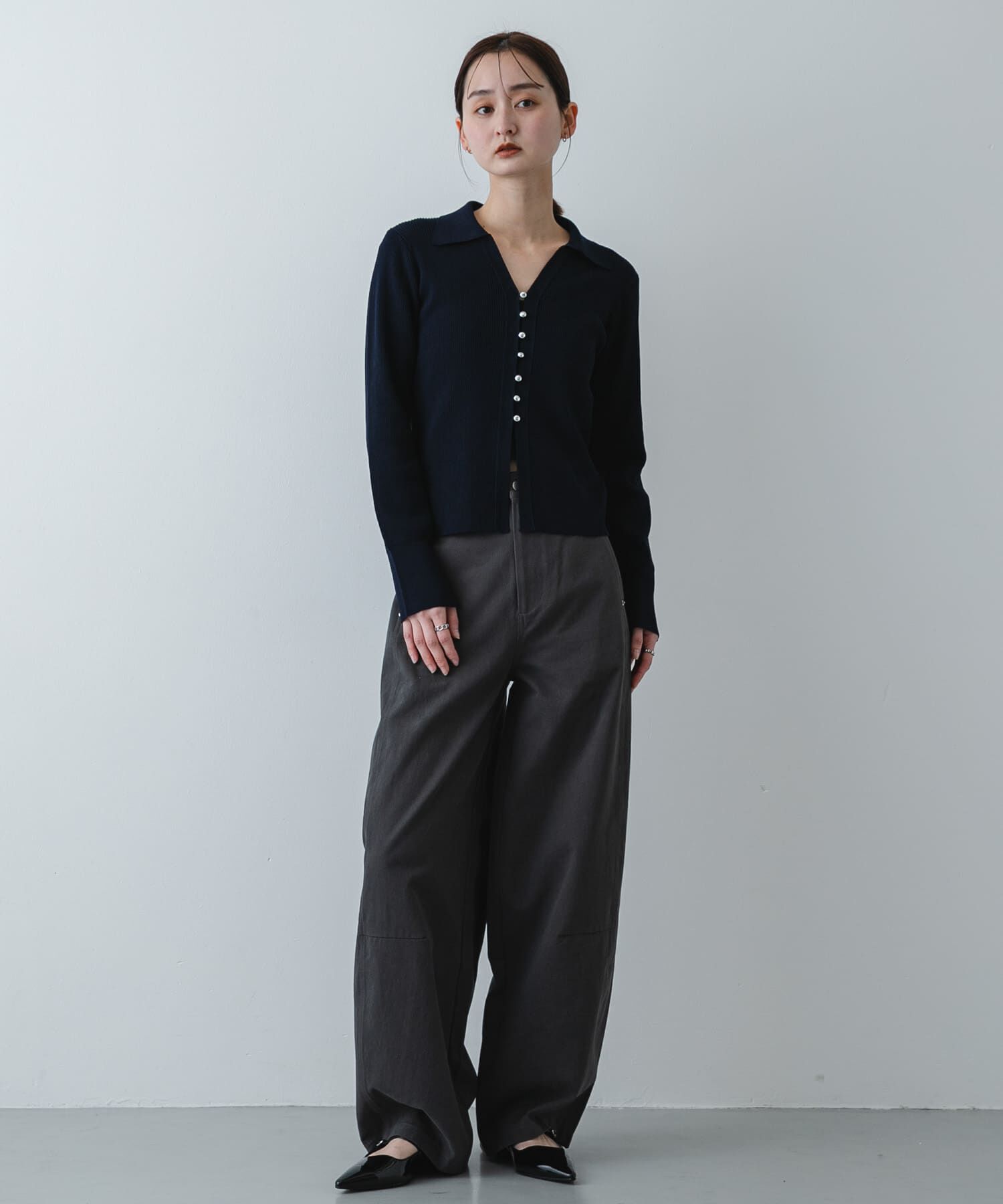 SENSE OF PLACE by URBAN RESEARCH「『一部WEB限定ｶﾗｰ』『洗濯可』ﾒﾀﾙﾎﾞﾀﾝｴﾘﾂｷｺﾝﾊﾟｸﾄｶ 」|カーディガン|