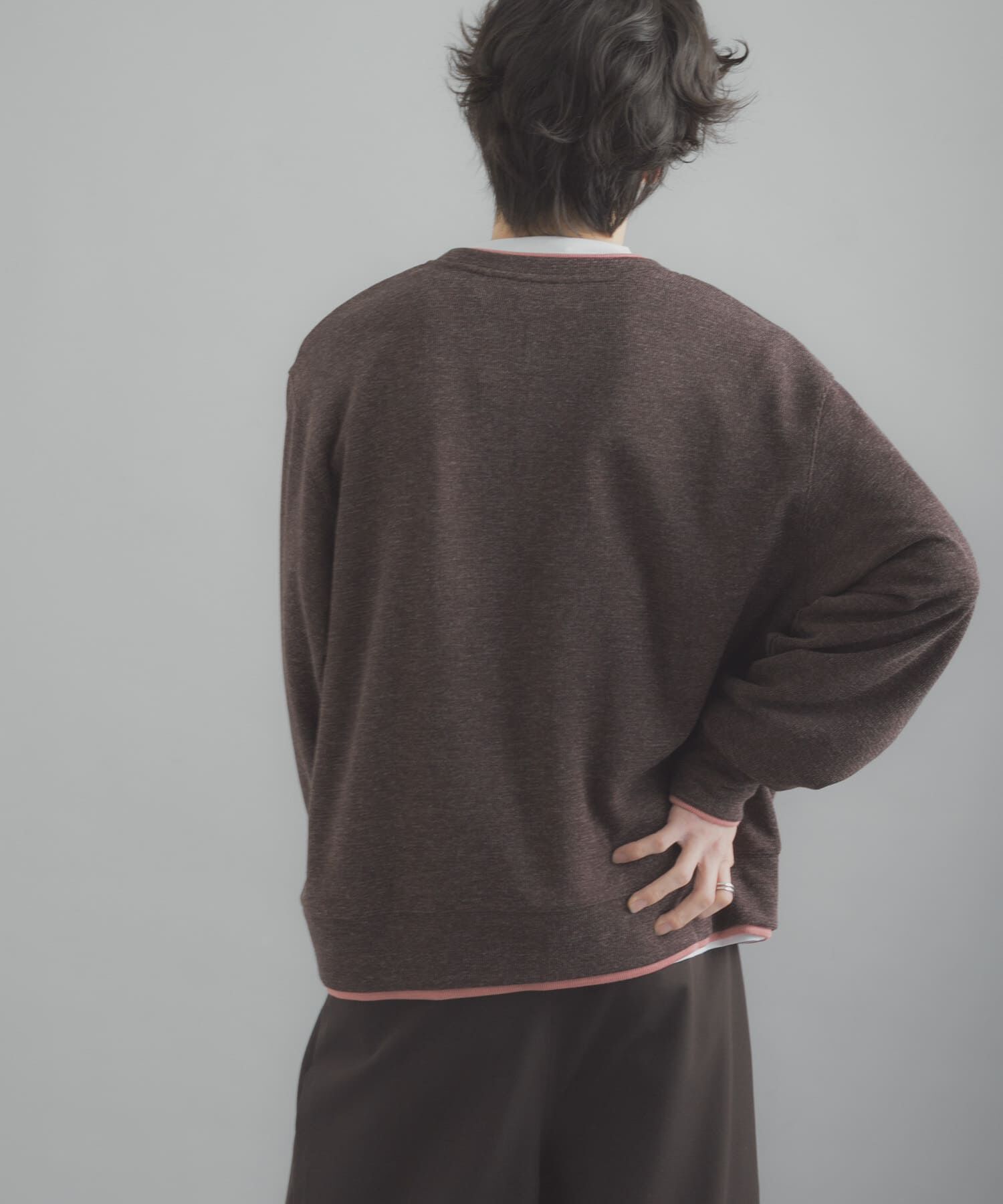 SENSE OF PLACE by URBAN RESEARCH「フェイクレイヤードクルーネックカーディガン」|カーディガン|