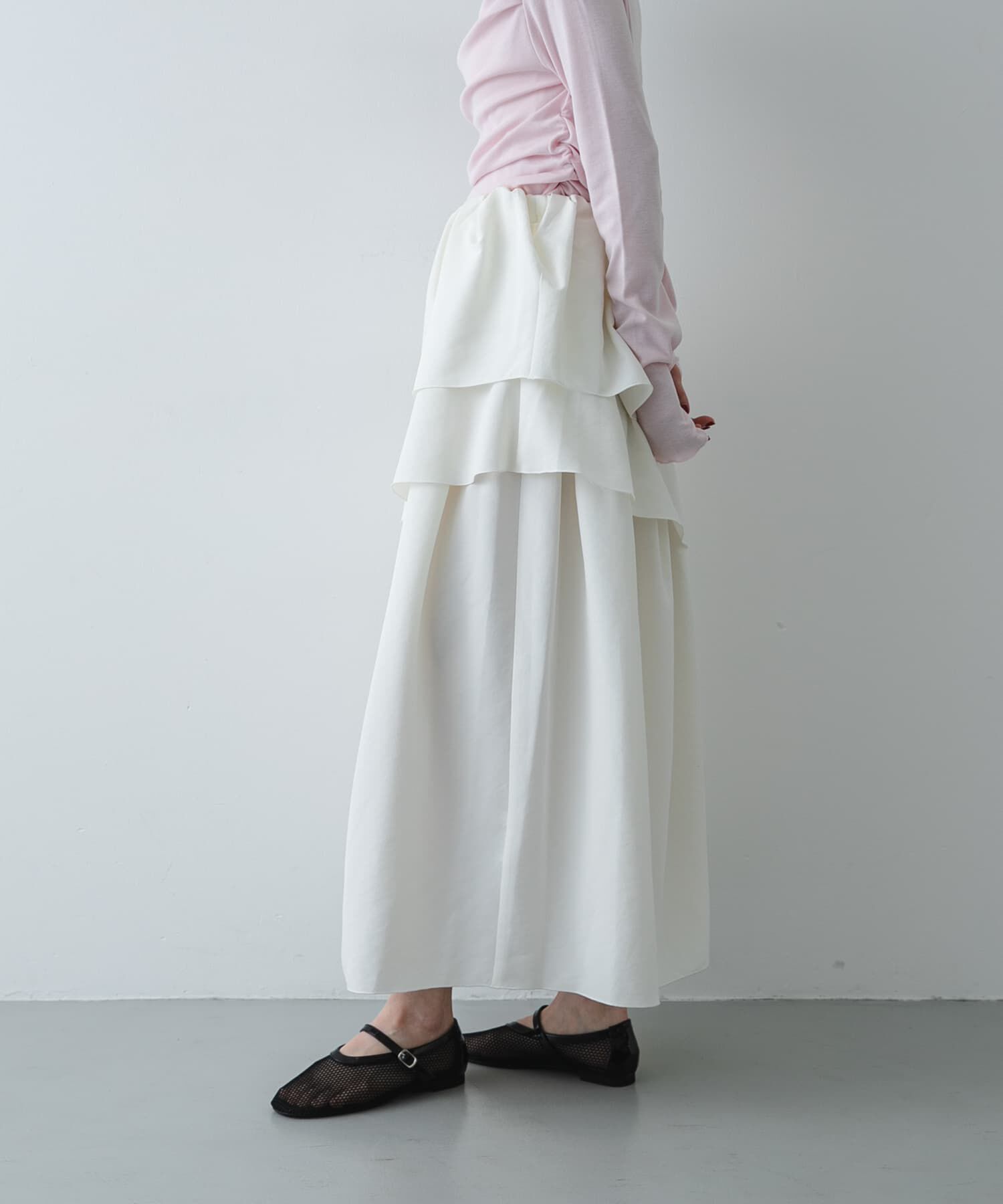 SENSE OF PLACE by URBAN RESEARCH「タックボリュームティアードスカート」|スカート|