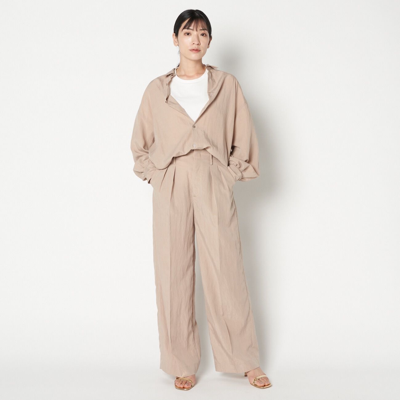 HELIOPOLE「HELIOPOLE VINTAGE POPLIN STRAIGHT PANTs」|チノ|