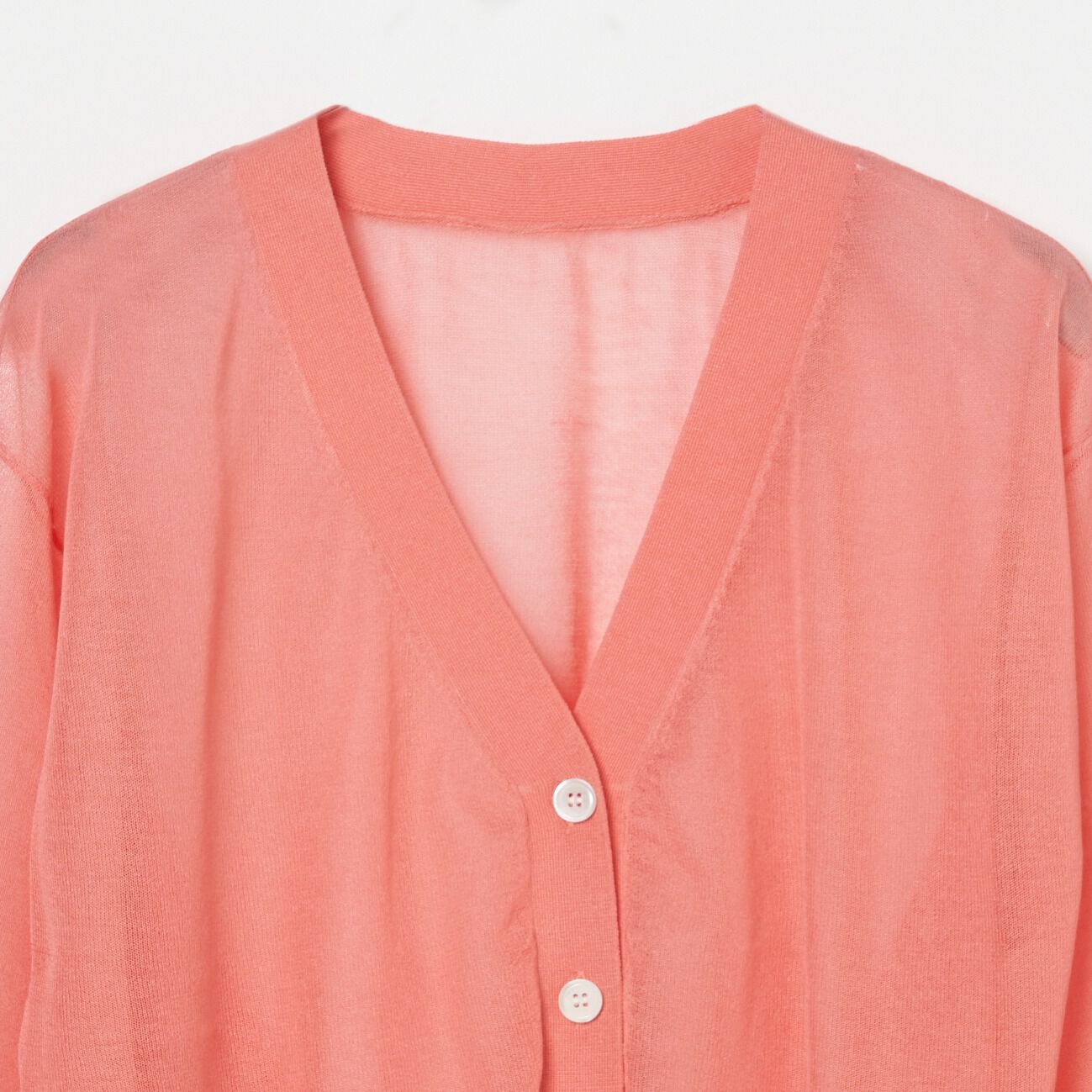 HELIOPOLE「HELIOPOLE SHEER  V NECK CARDIGAN」|ニット・セーター|