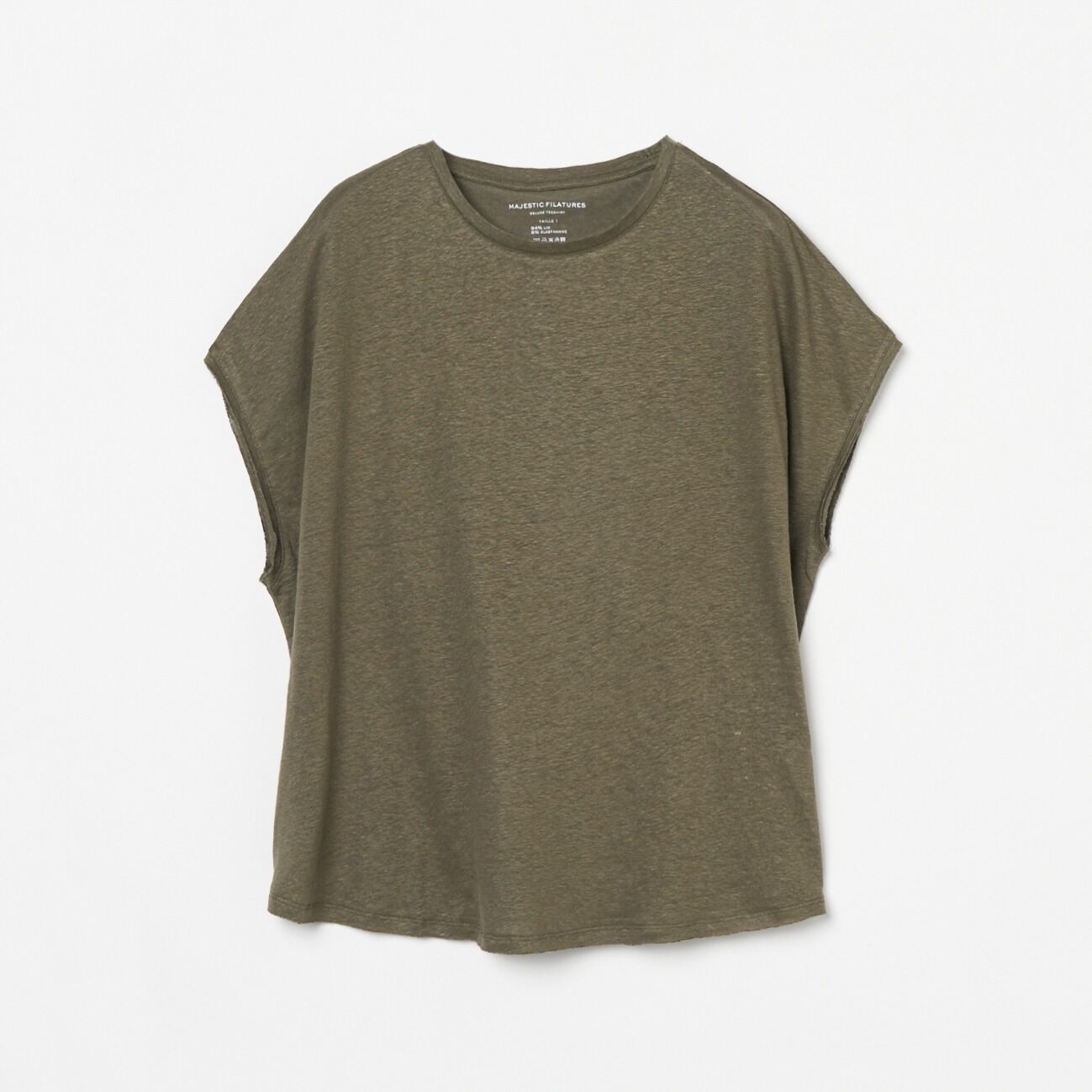  「MAJESTIC FILATURES FRENCH SLEEVE」|Tシャツ・カットソー|カーキ