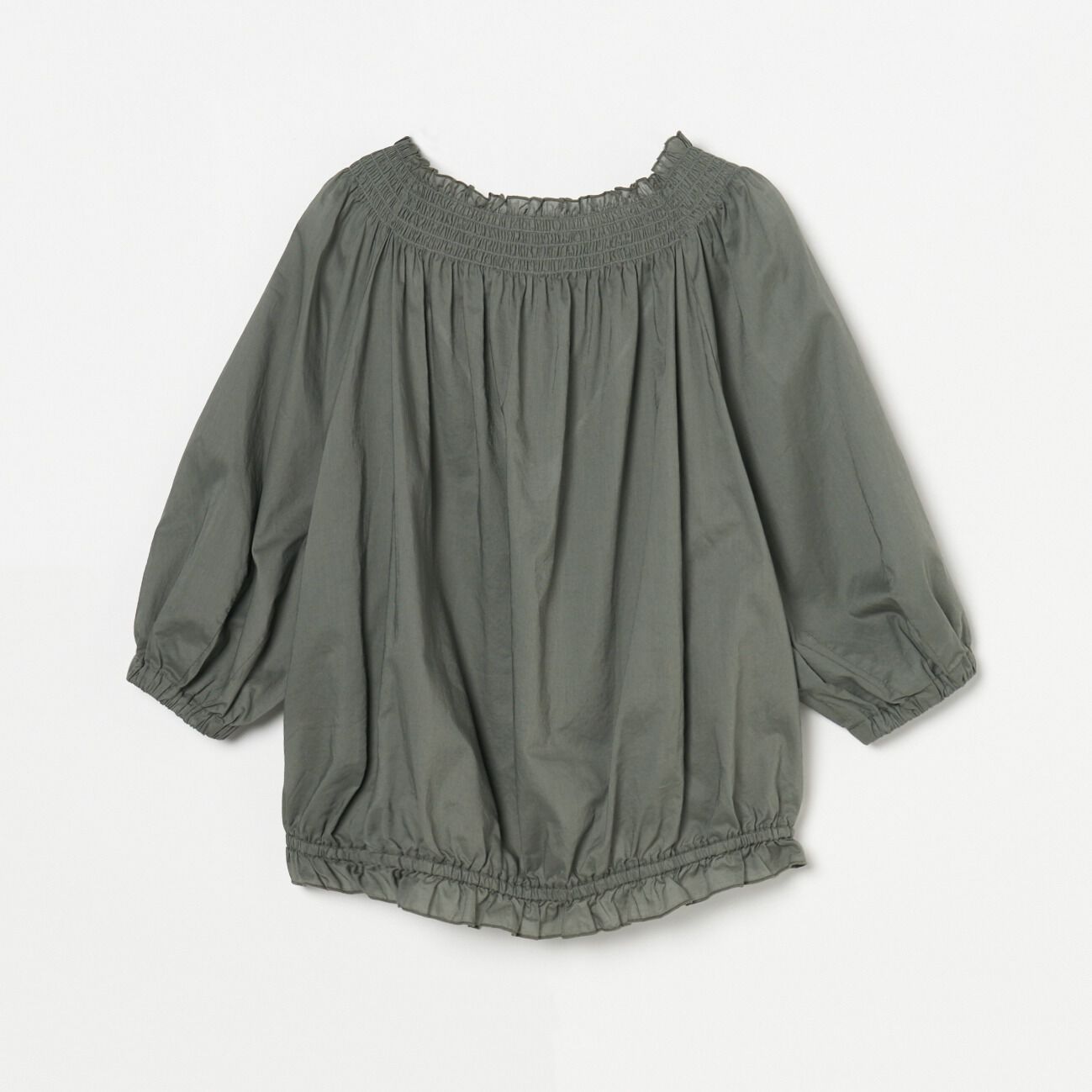 HELIOPOLE「HELIOPOLE COTTON LAWN OFF SHOULDER BLOUSE」|シャツ・ブラウス|
