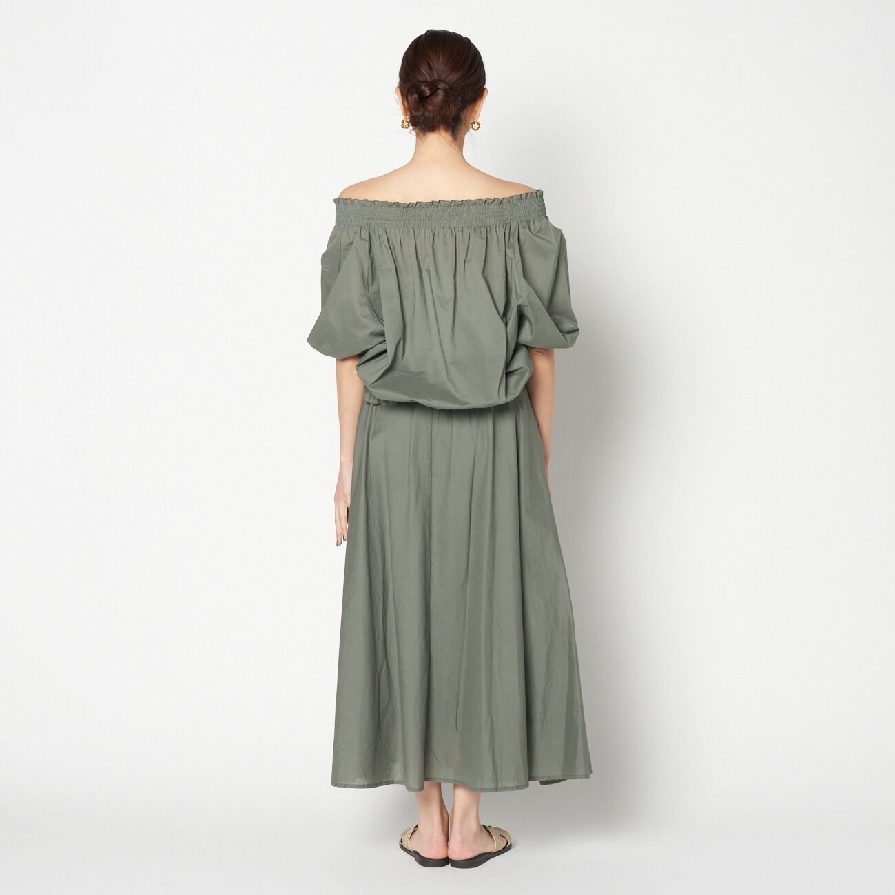 HELIOPOLE「HELIOPOLE COTTON LAWN OFF SHOULDER BLOUSE」|シャツ・ブラウス|