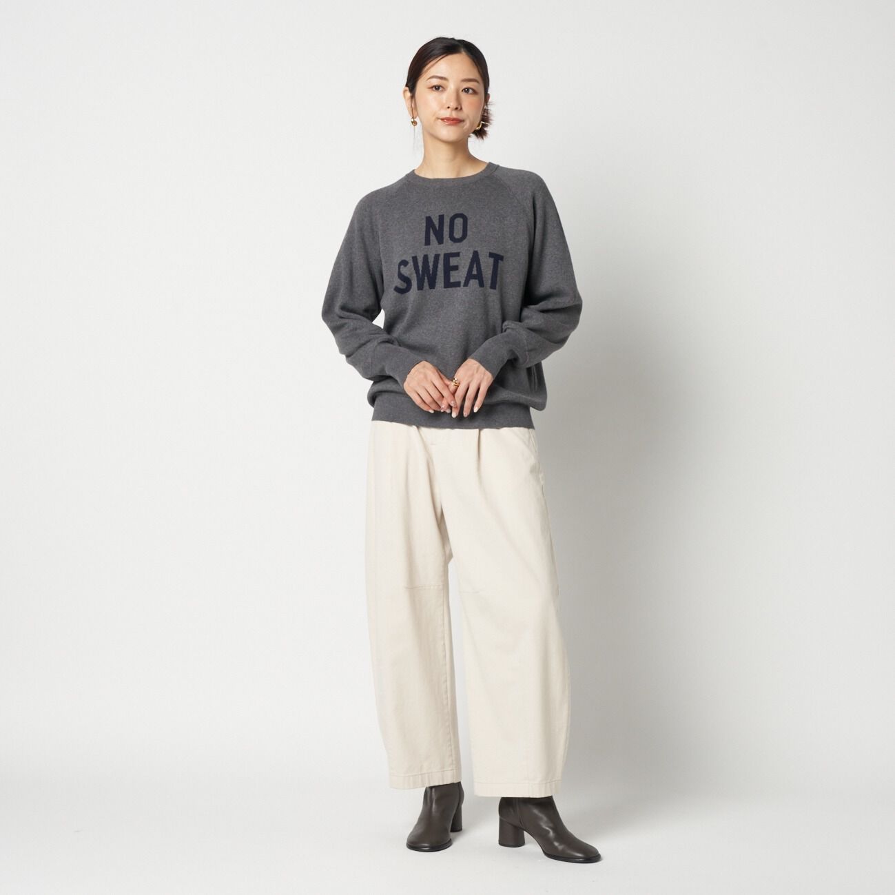 HELIOPOLE「HELIOPOLE DOUBLE JACQUARD LOGO KNIT」|ニット・セーター|