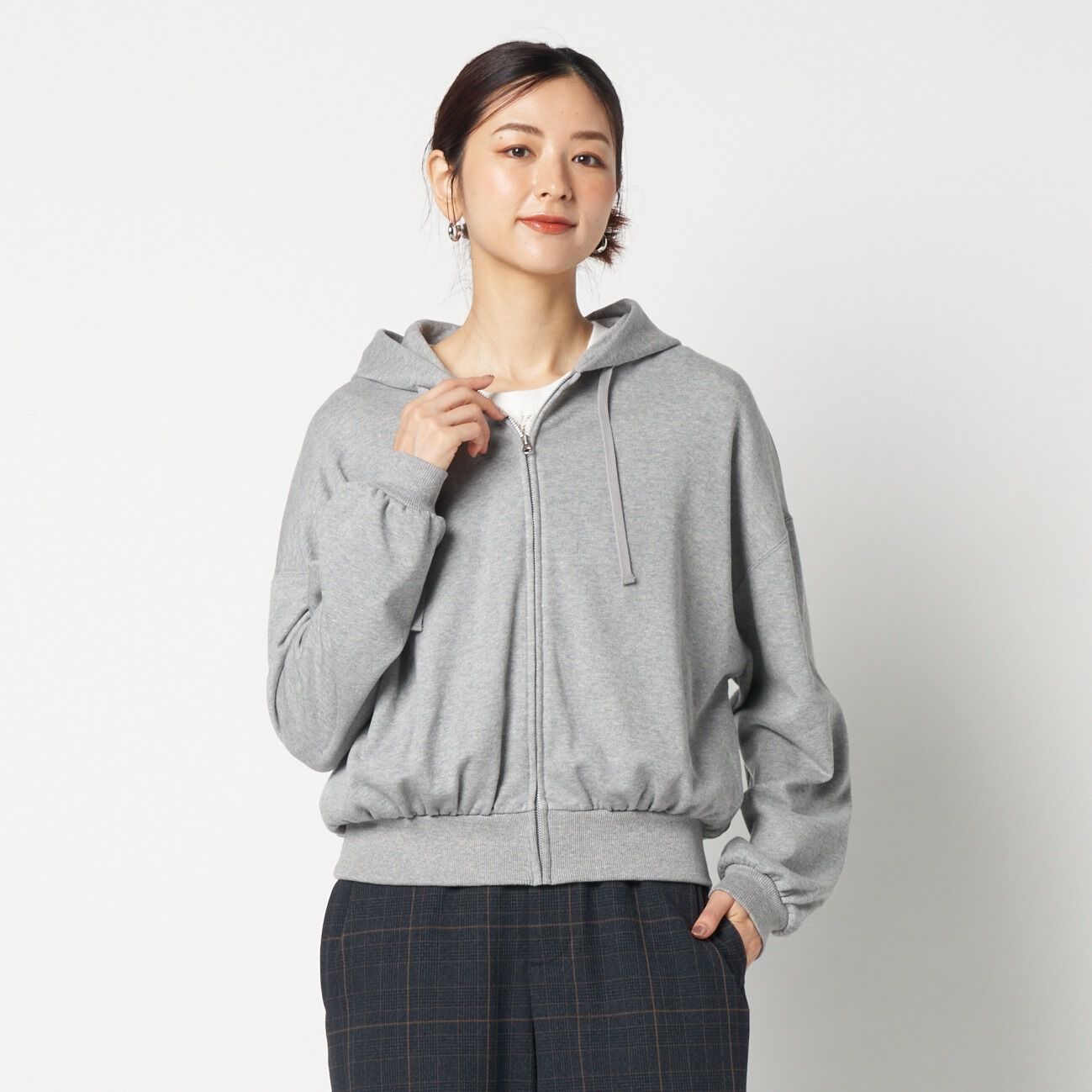 HELIOPOLE「HELIOPOLE CROPPED SWEAT ZIP HOODIE」|パーカー|