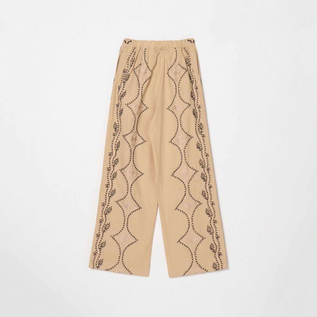  「SARA MALLIKA COTTON LINE AARI EMBROIDERY PANTS」|チノ|
