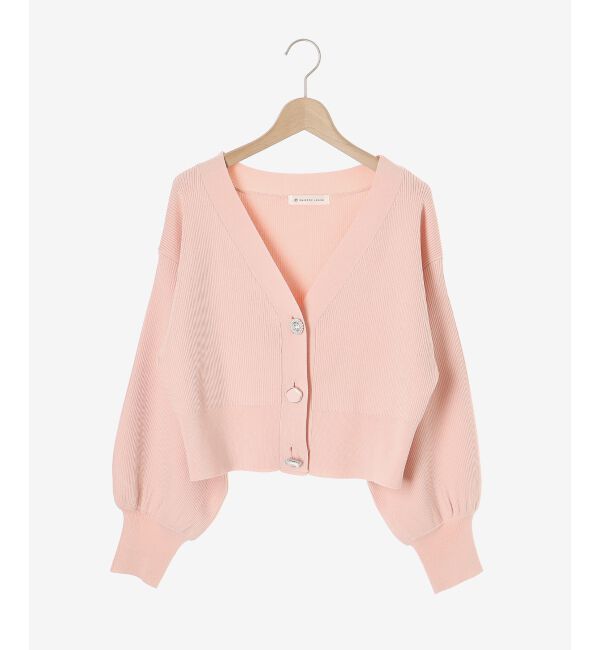 MAJESTICLEGON「ビジューボタンショートカーディガン」|ニット・セーター|