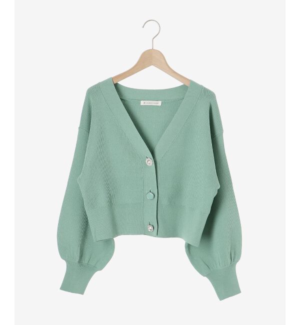 MAJESTICLEGON「ビジューボタンショートカーディガン」|ニット・セーター|