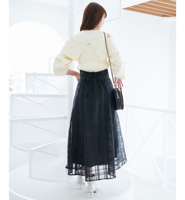  「アソートデザインリボンニットトップス」|ニット・セーター|